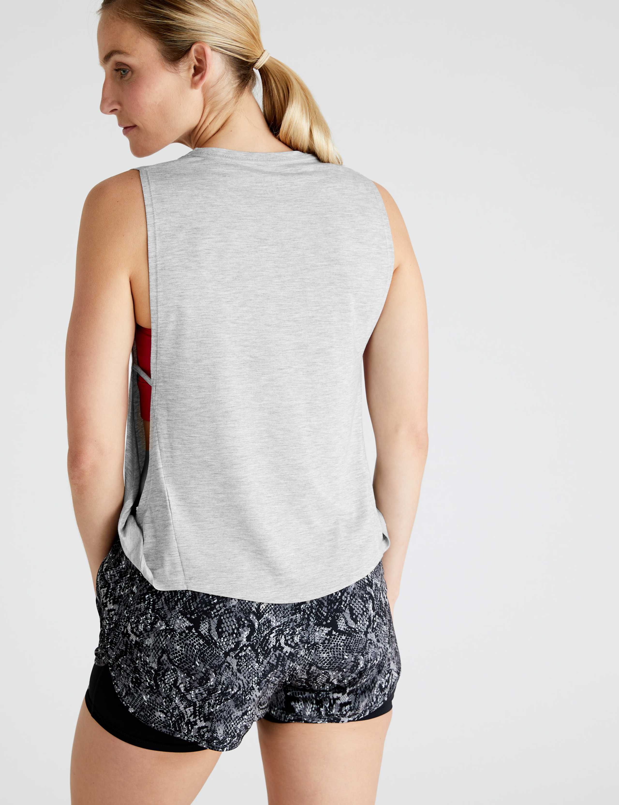 Slogan Twist Side Relaxed Vest Top 4 of 7