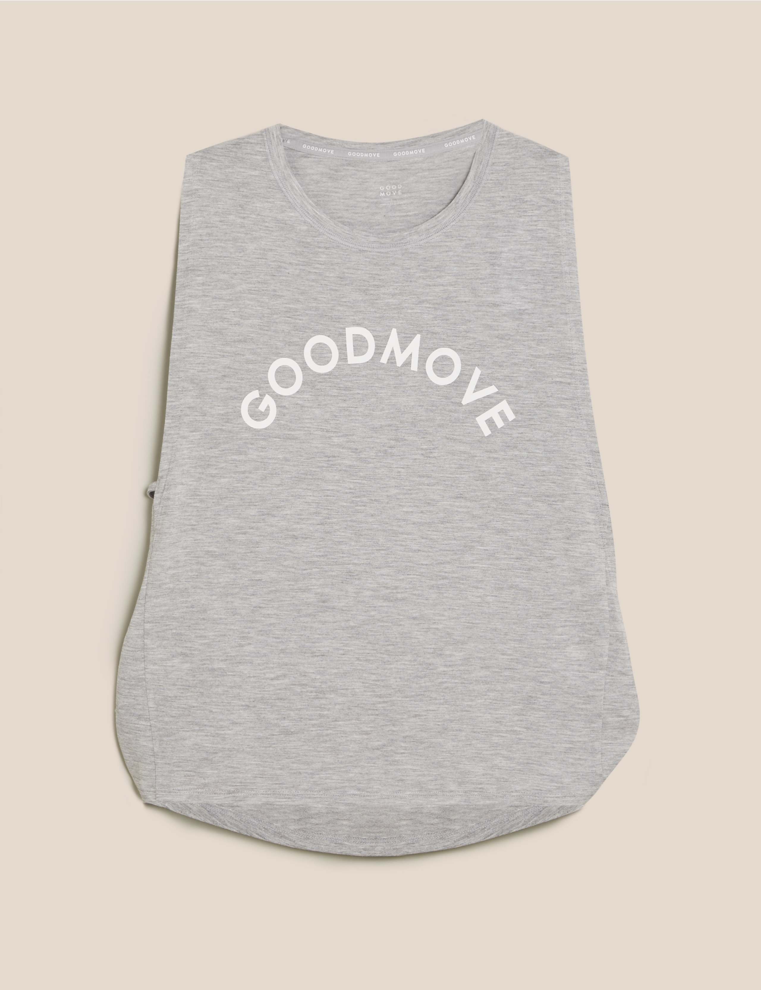 Slogan Twist Side Relaxed Vest Top 2 of 7
