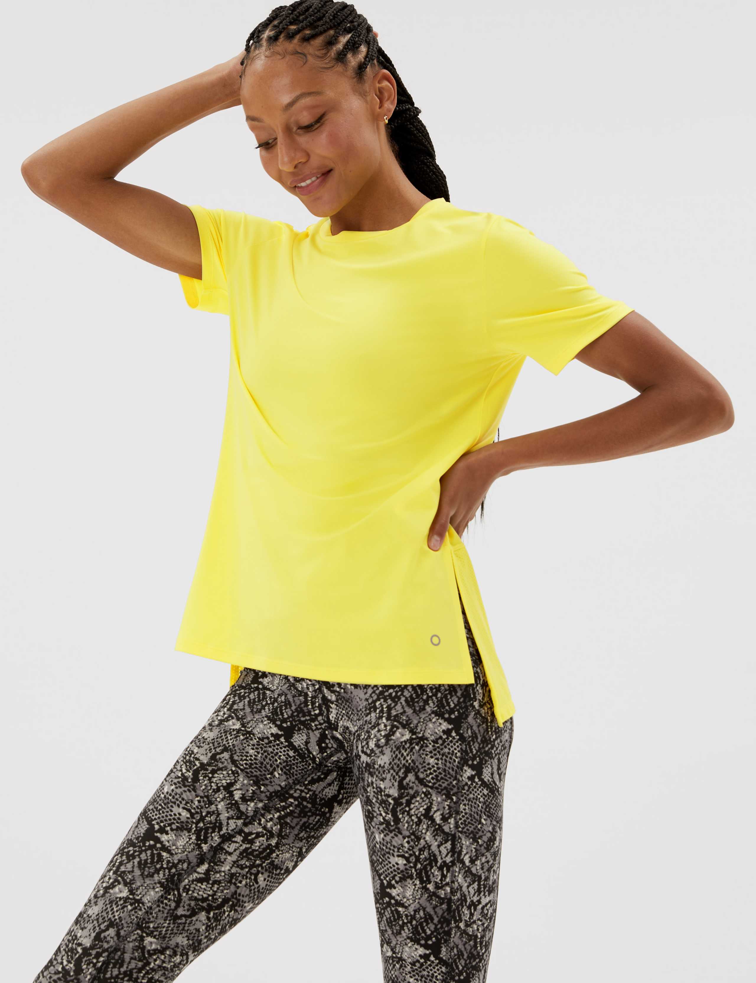 Scoop Neck Mesh Back T-Shirt 1 of 7