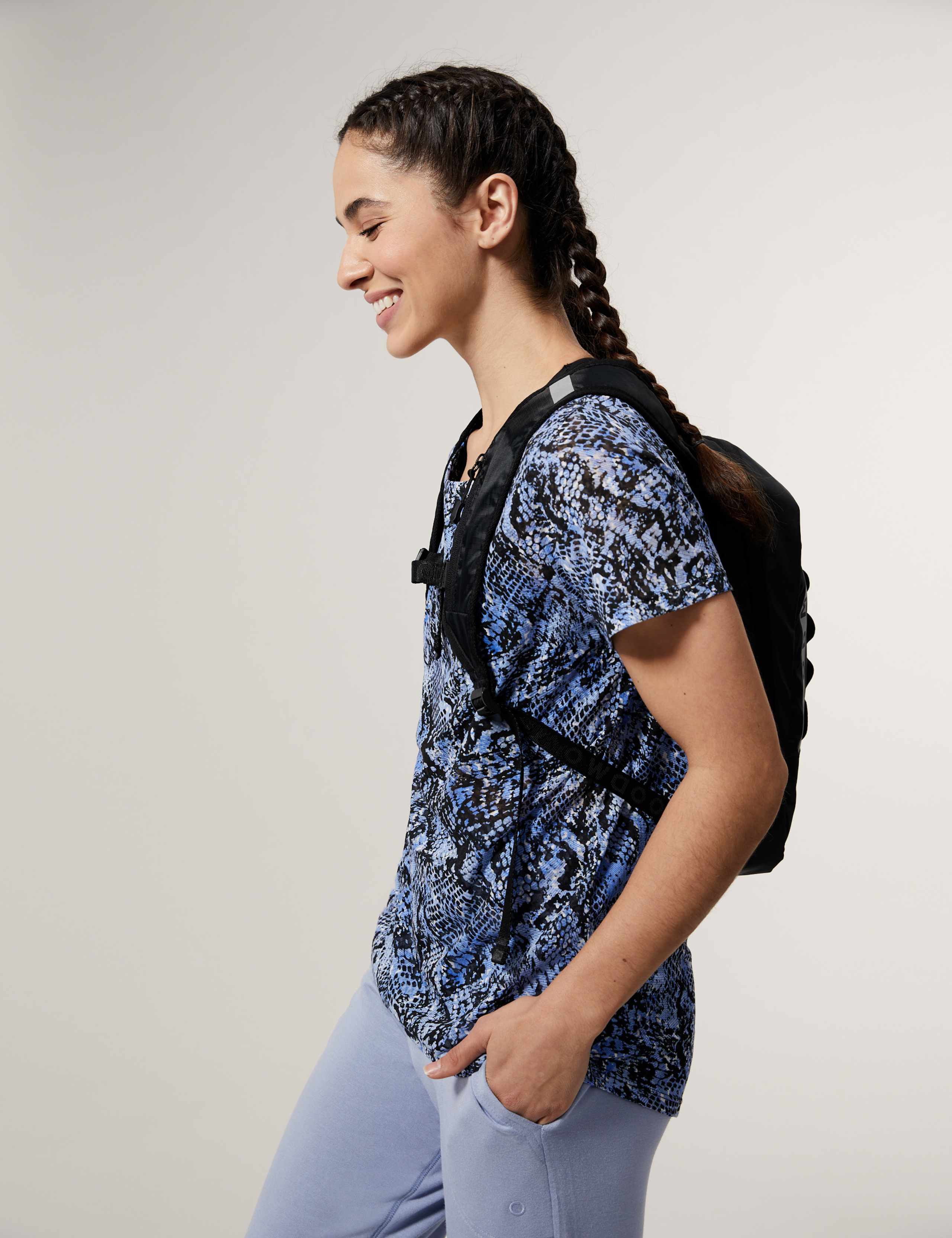Lightweight Printed Scoop Neck T-Shirt 1 of 7