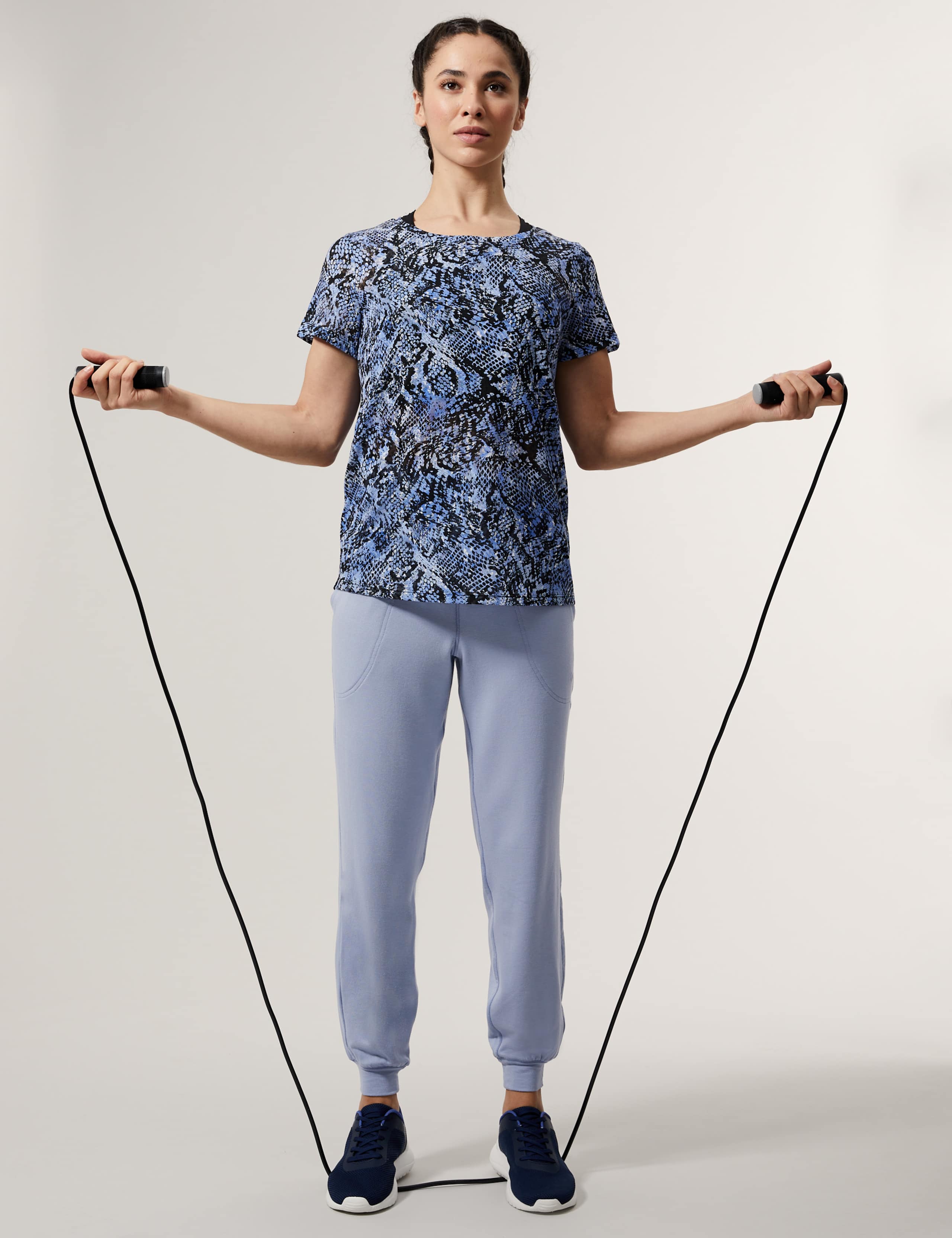 Lightweight Printed Scoop Neck T-Shirt 3 of 7