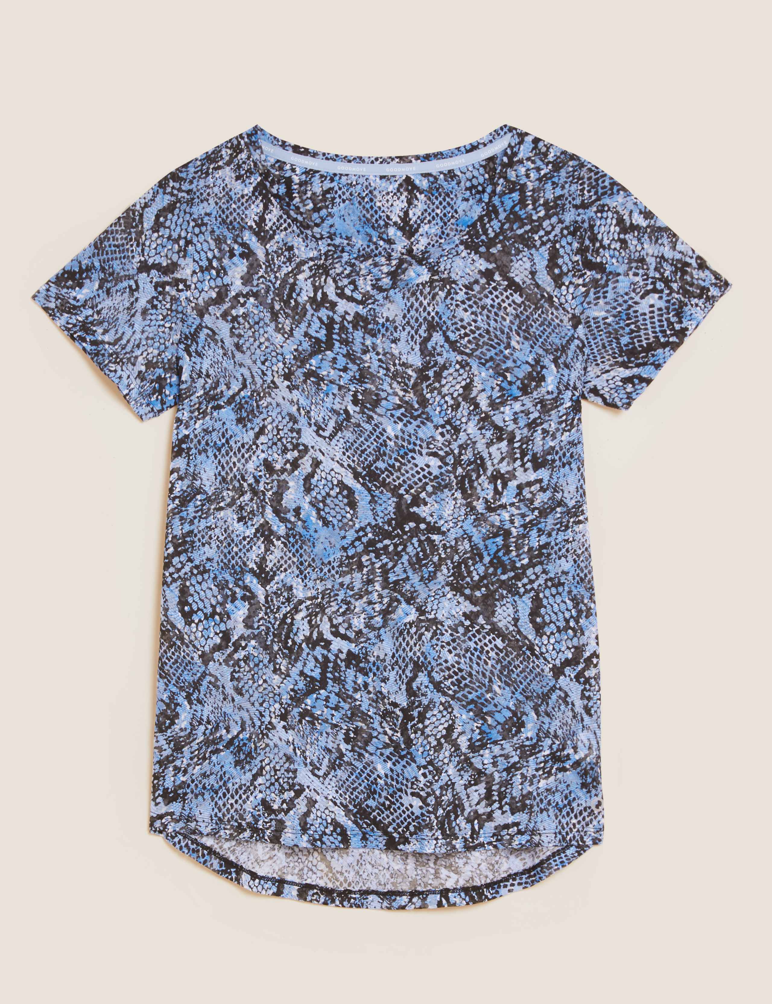 Lightweight Printed Scoop Neck T-Shirt 2 of 7