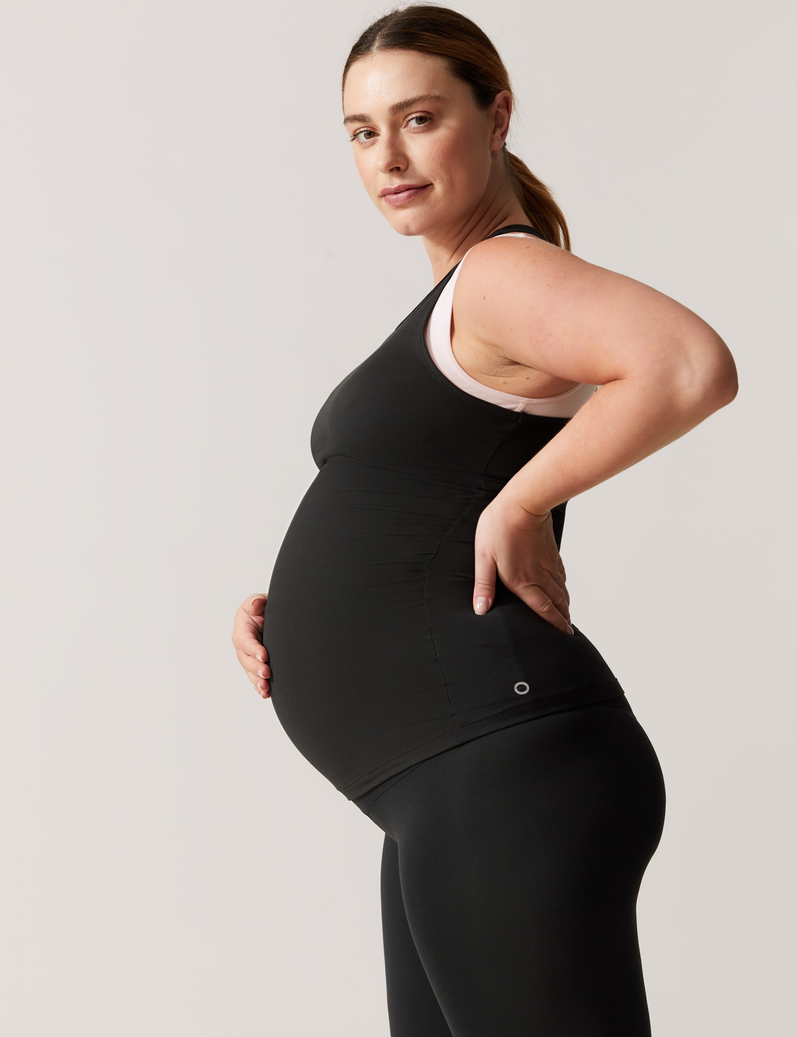 Maternity Scoop Neck Sleeveless Vest Top 3 of 7
