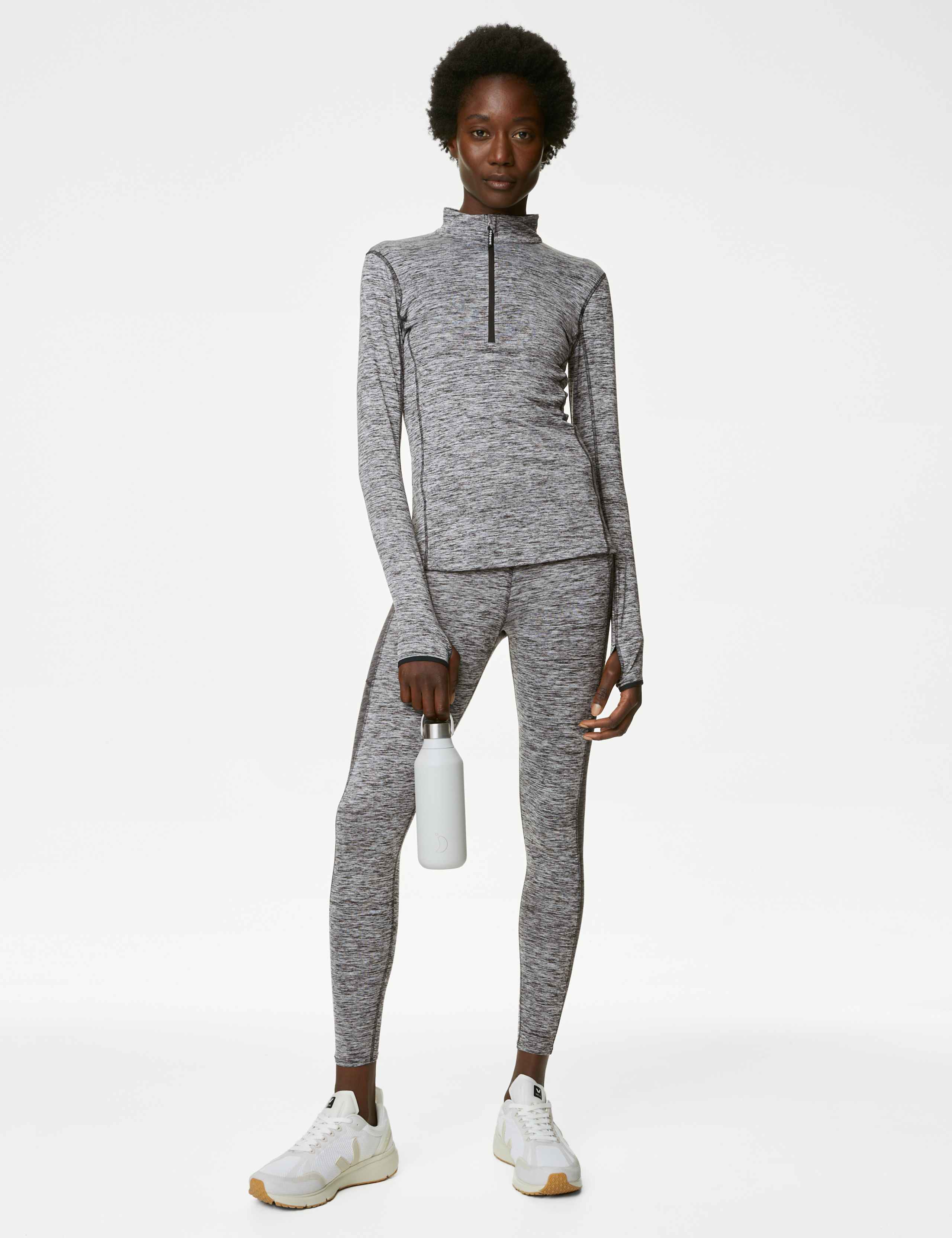 Funnel Neck Half Zip Running Top 4 of 7