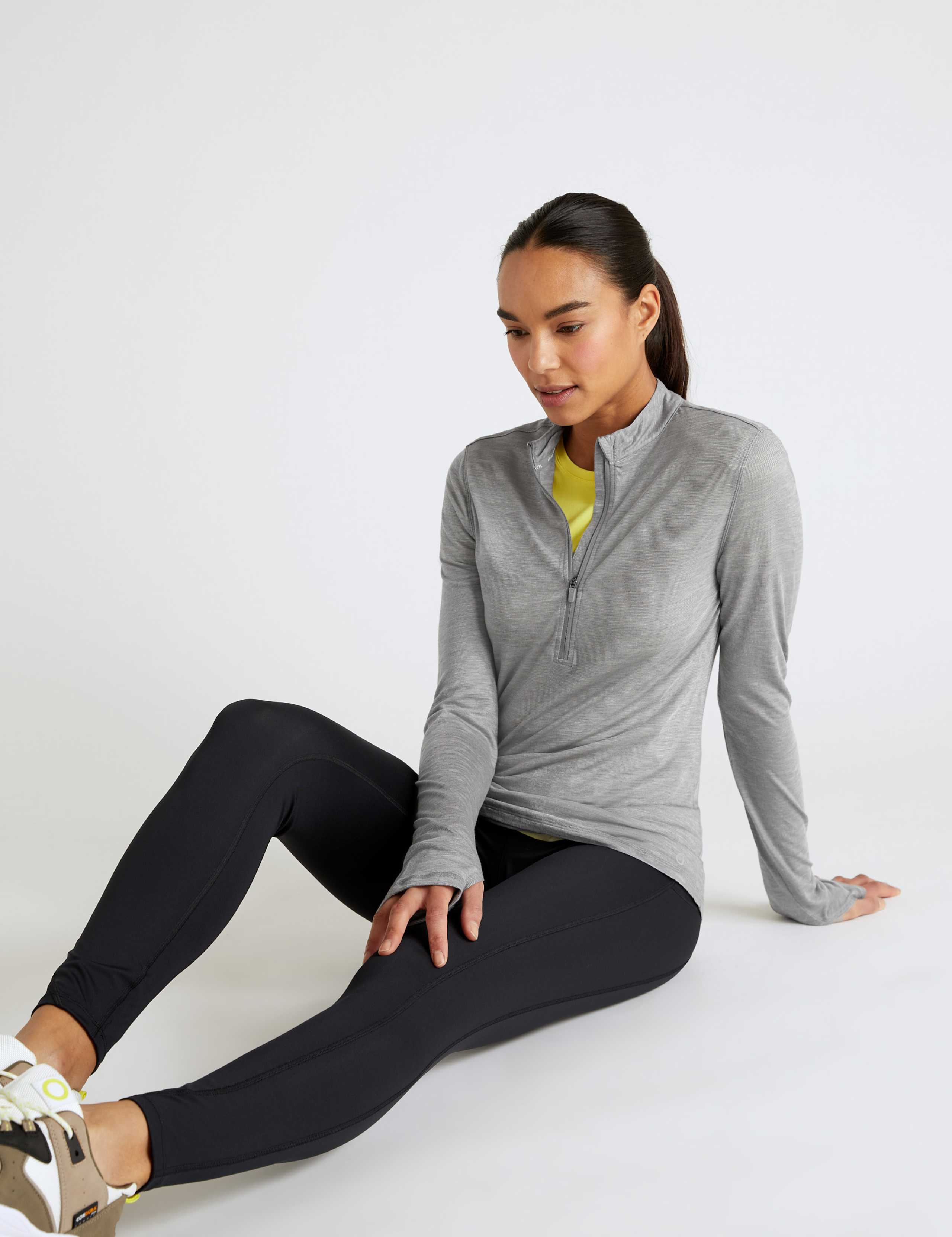 Merinotec High Neck Half Zip Running Top 1 of 7
