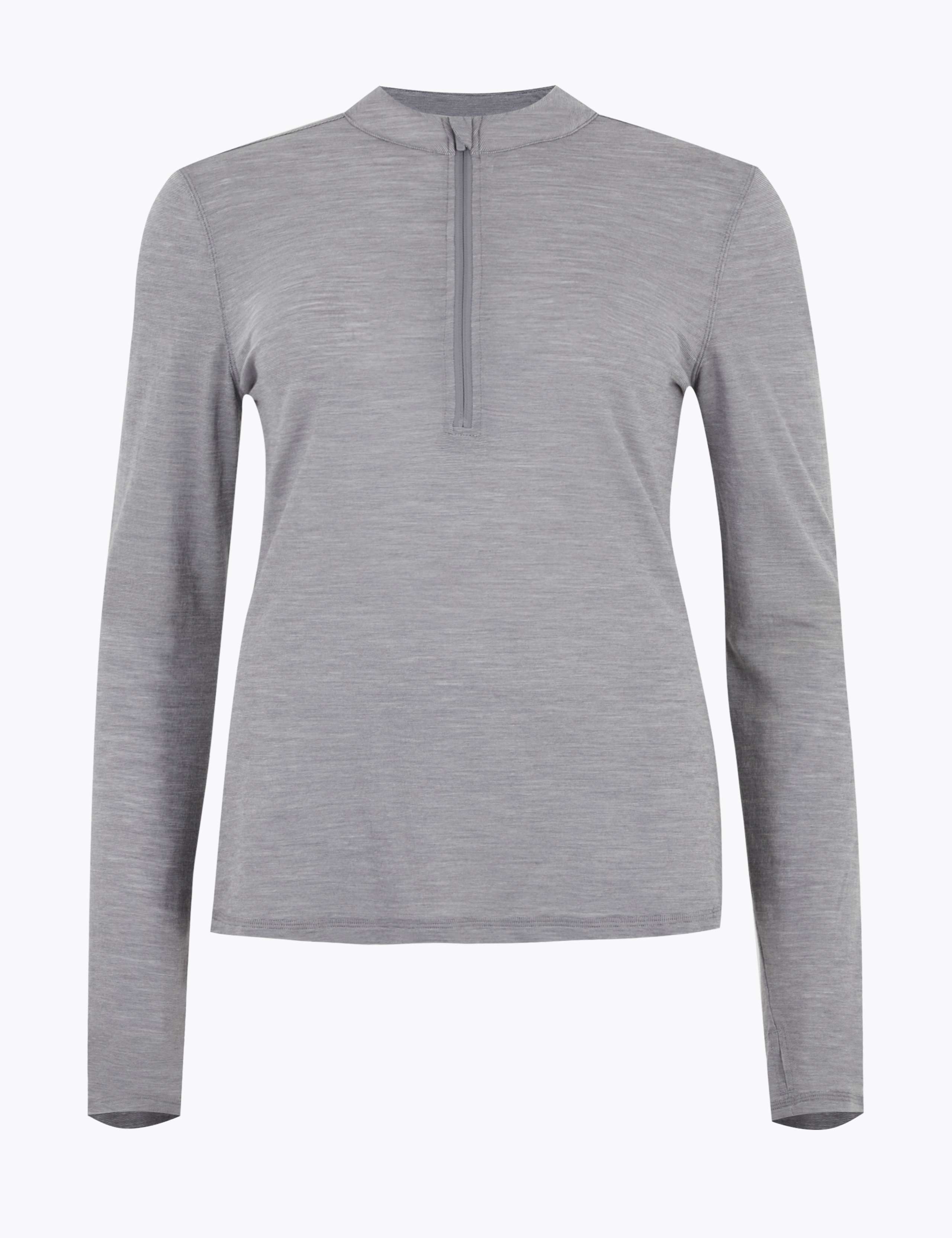 Merinotec High Neck Half Zip Running Top 2 of 7