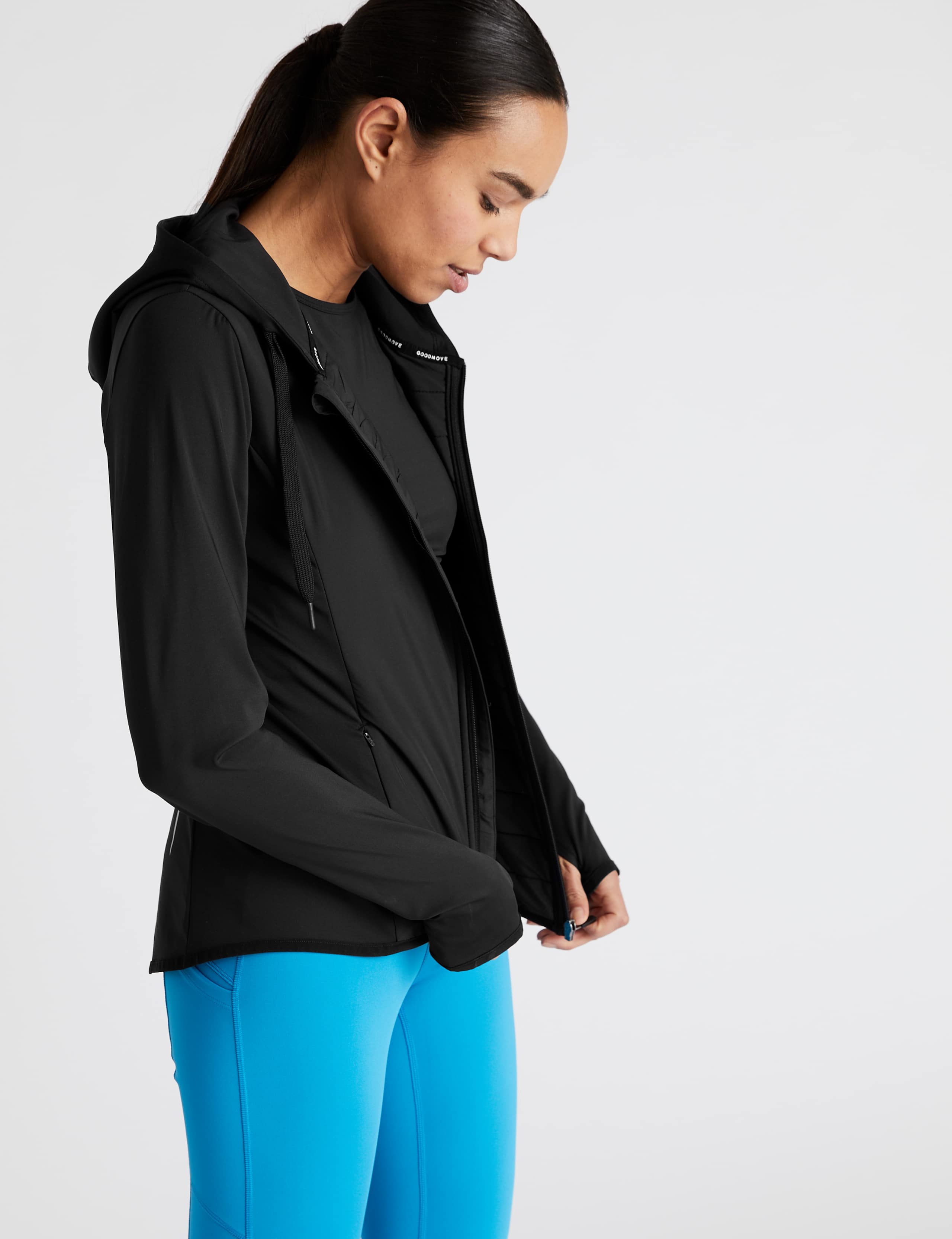 Padded Hooded Running Jacket 3 of 7
