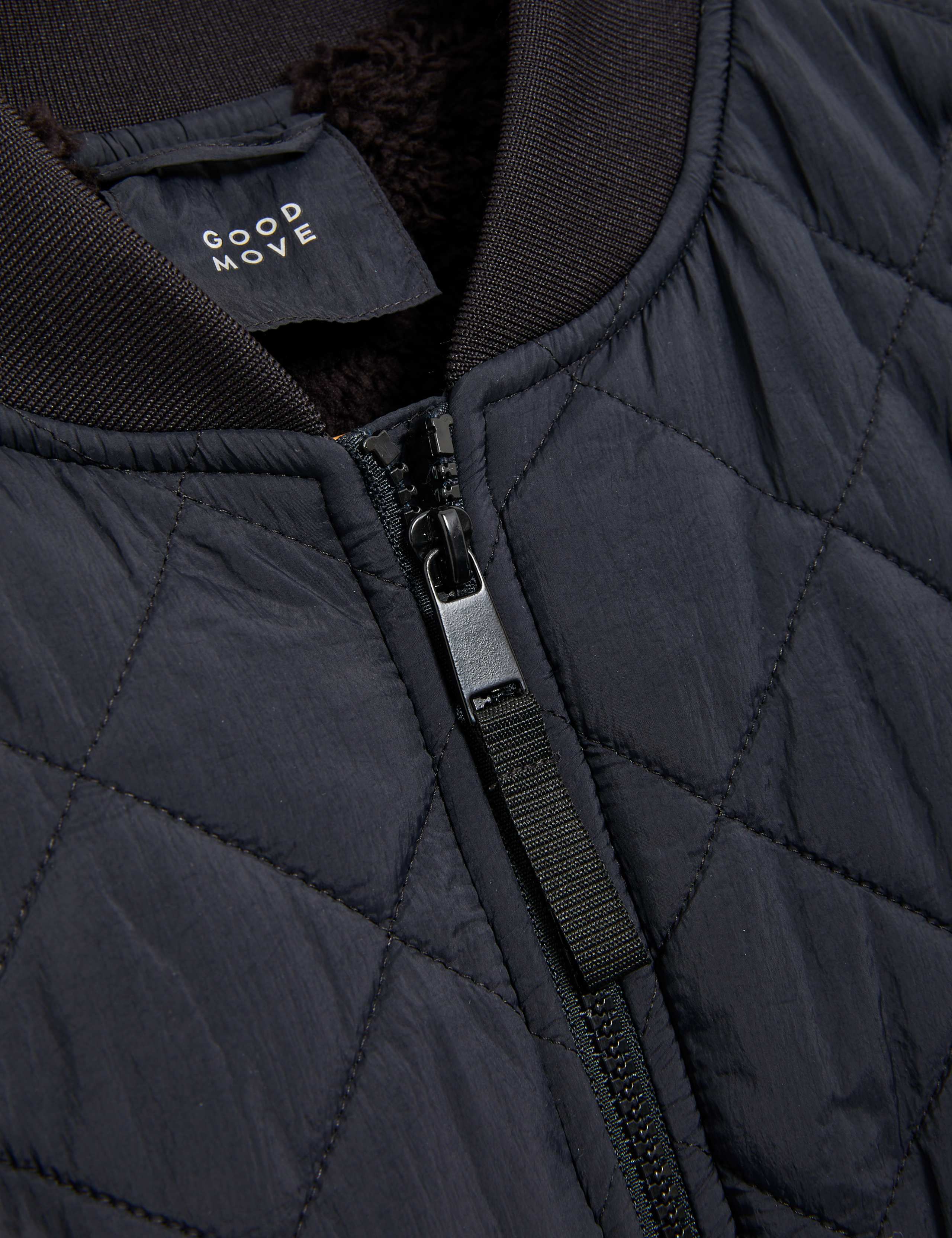 Quilted Borg Lined Bomber Jacket 6 of 6