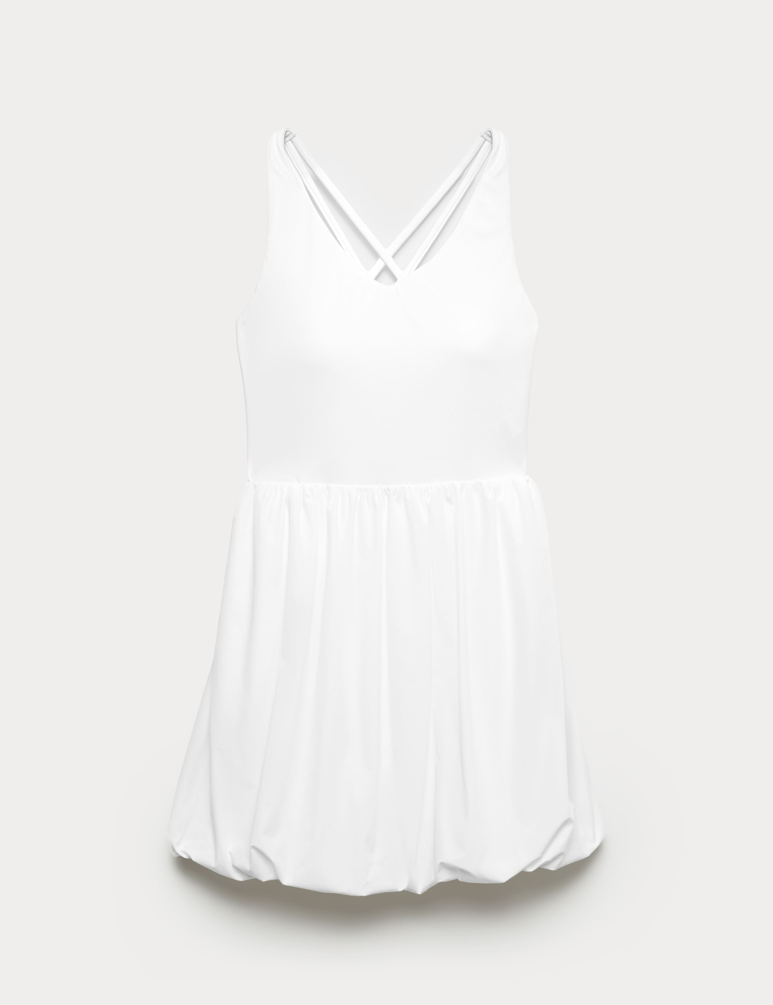 Strappy Back Bubble Hem Tennis Dress 2 of 7