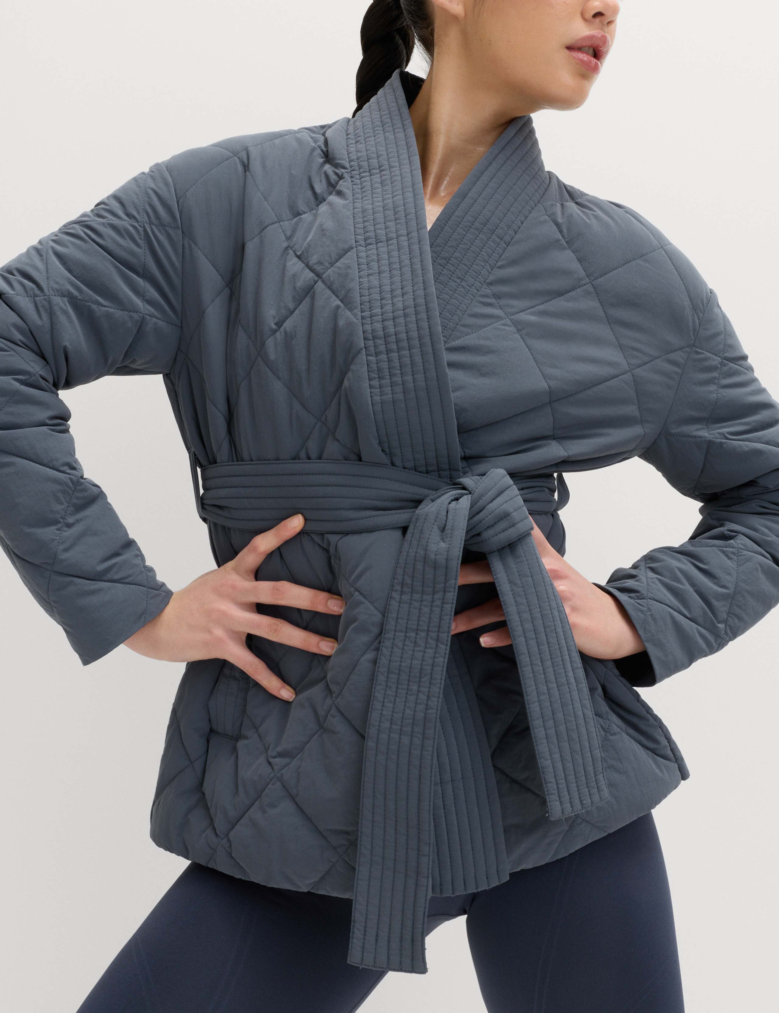 Stormwear™ Quilted Longline Wrap Jacket 1 of 5