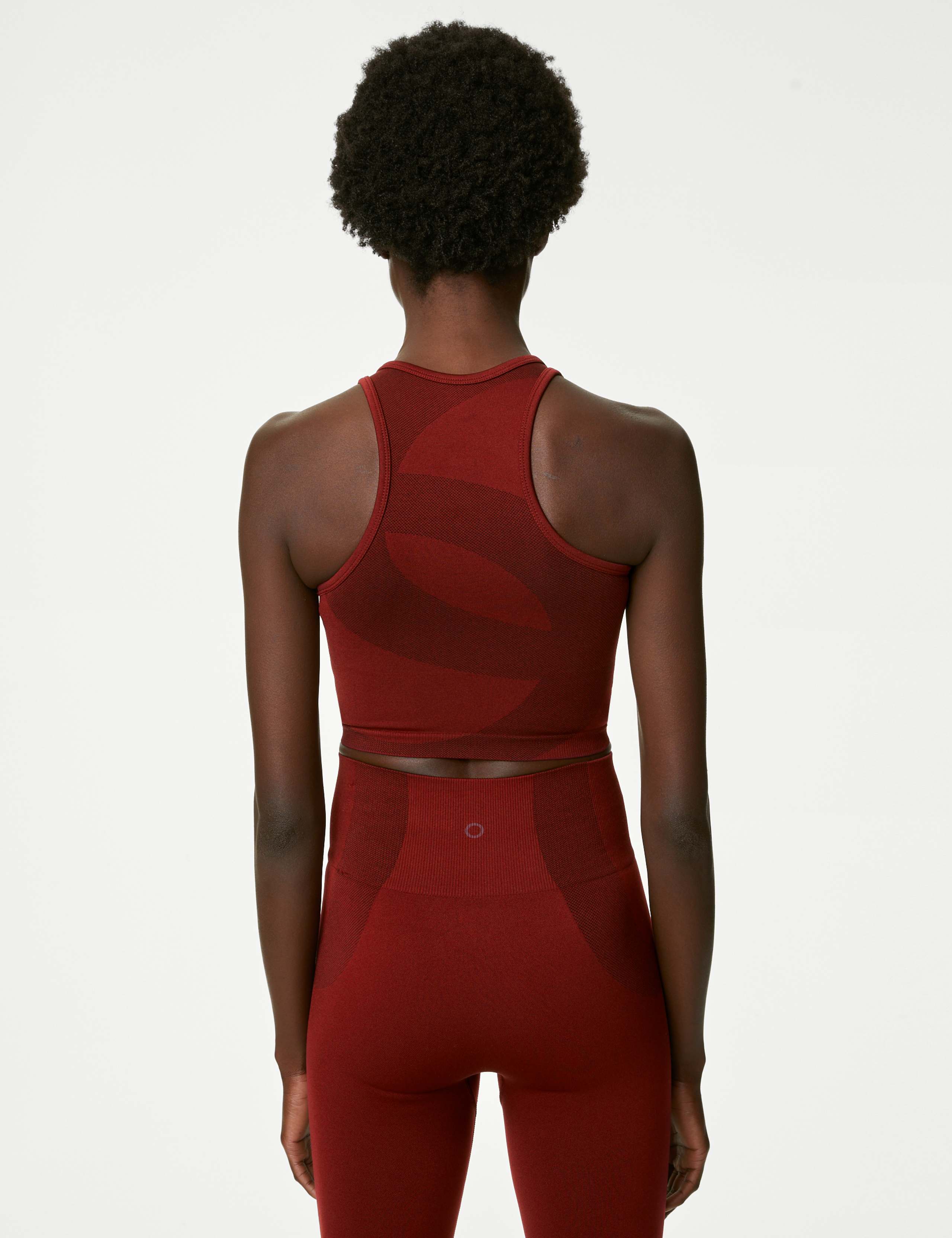 Scoop Neck Seamless Fitted Crop Top 5 of 7