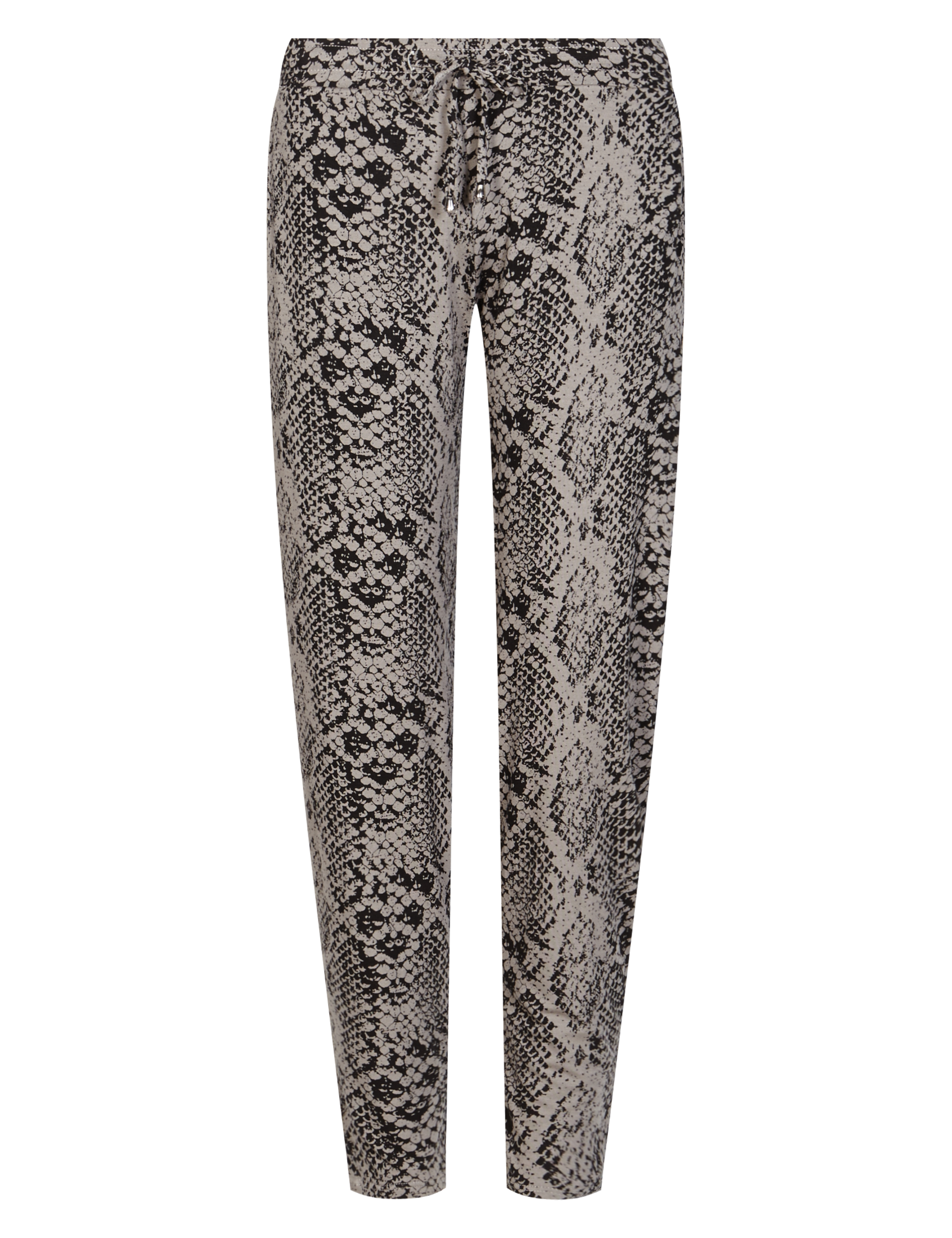 Faux Snakeskin Print Tapered Leg Trousers 2 of 4