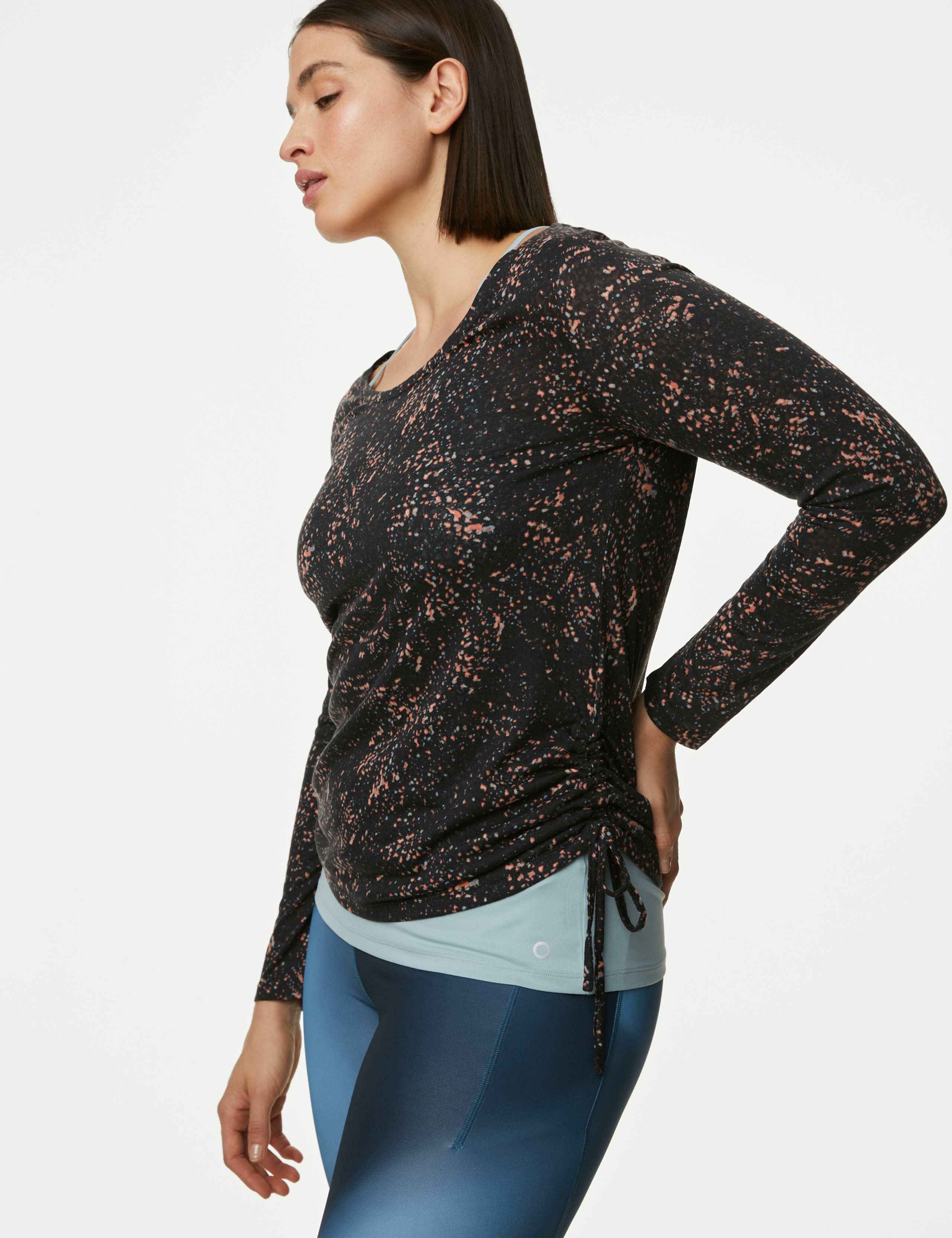 Scoop Neck Strappy Double Layer Top 1 of 10