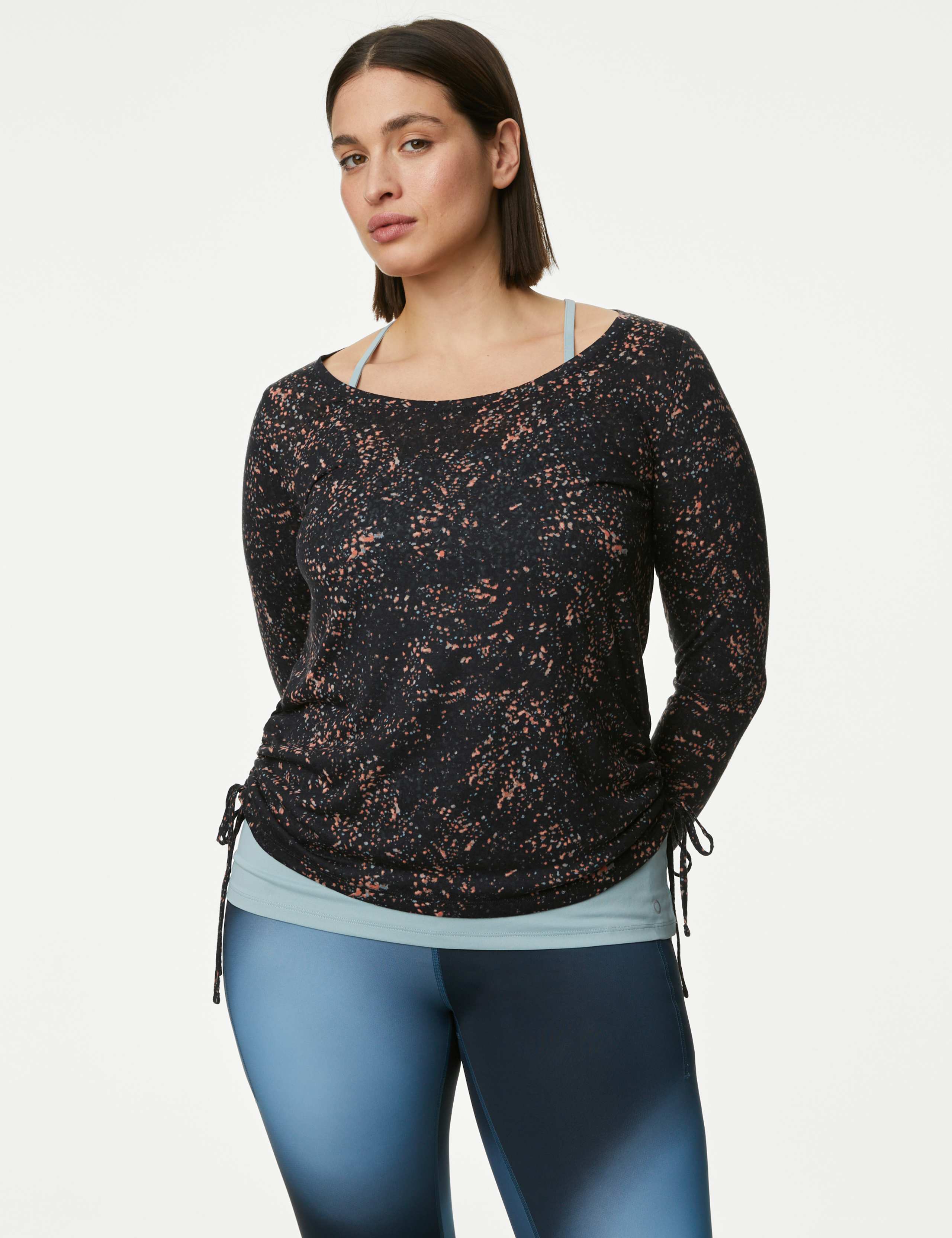 Scoop Neck Strappy Double Layer Top 4 of 10