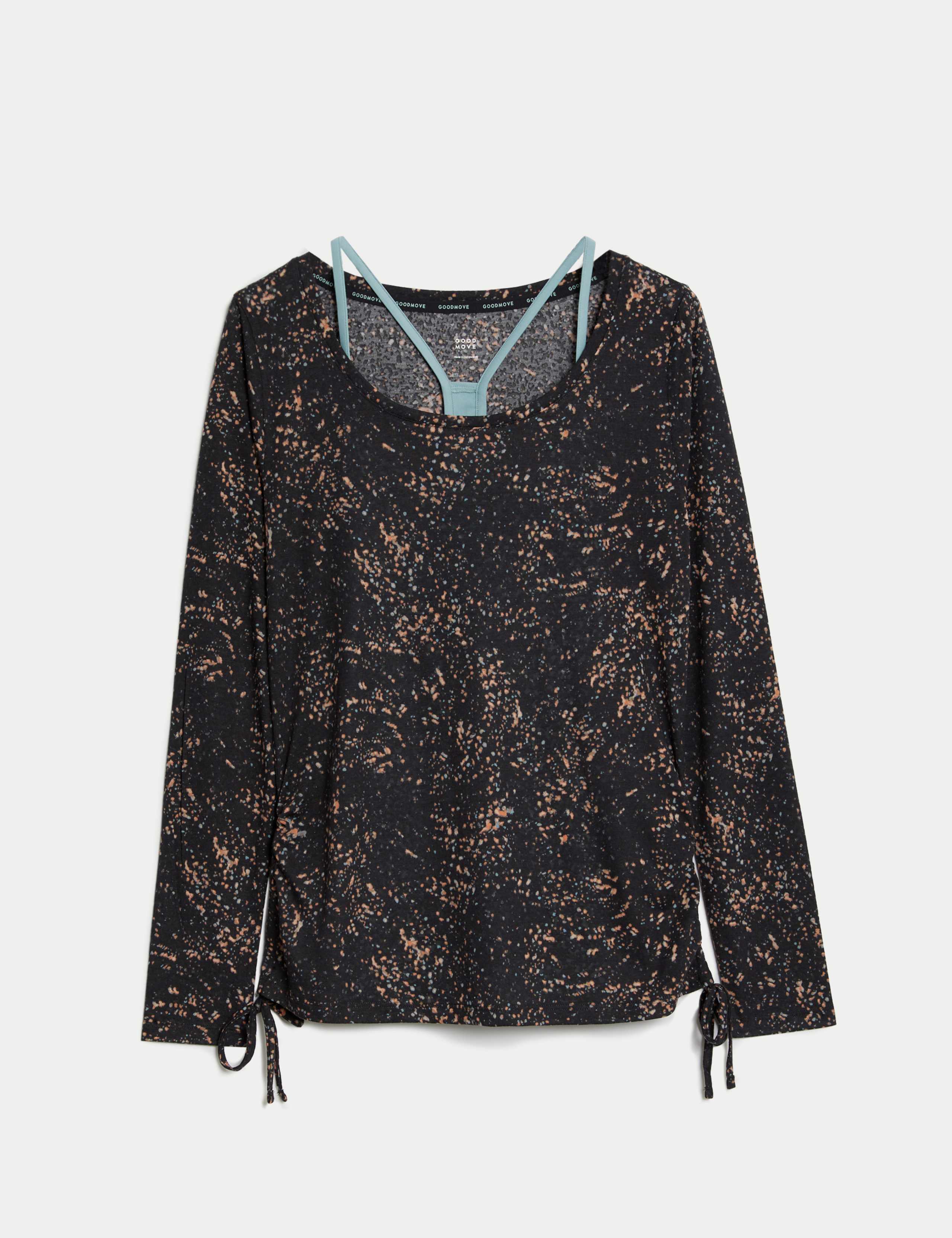 Scoop Neck Strappy Double Layer Top 2 of 10