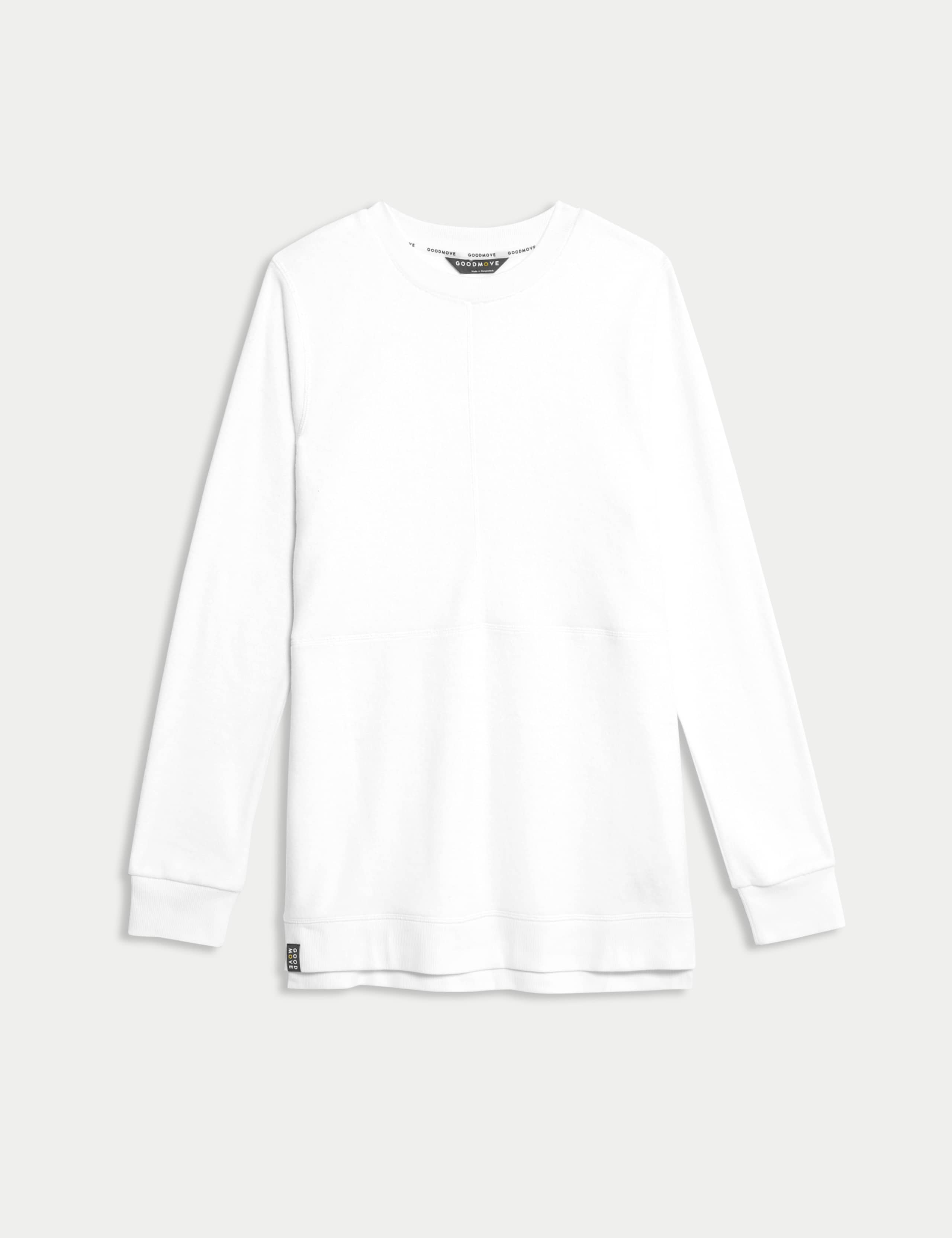 Cotton Rich Brushed Longline Sweatshirt 2 of 5