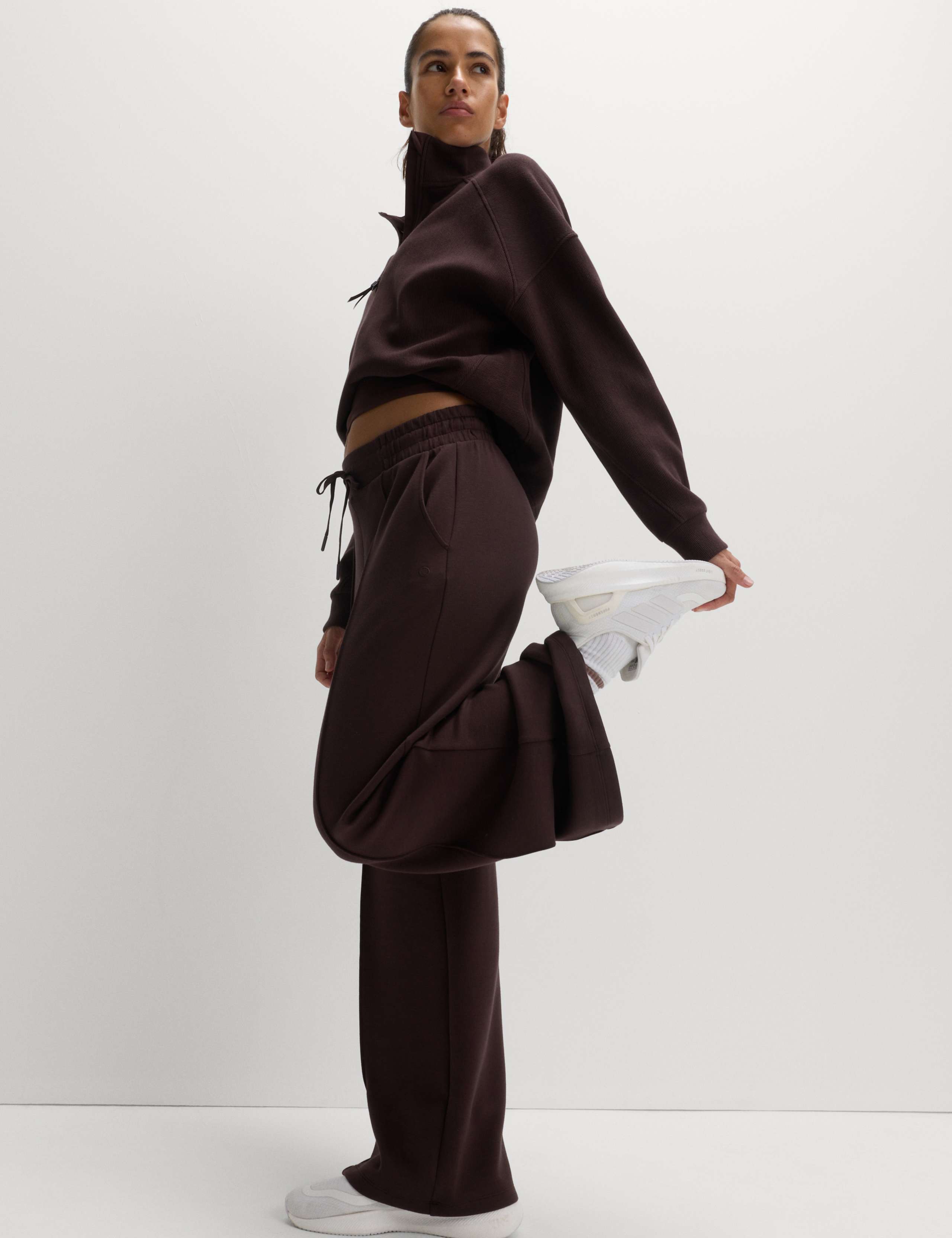 High Waisted Ultraluxe Wide Leg Trousers 5 of 6