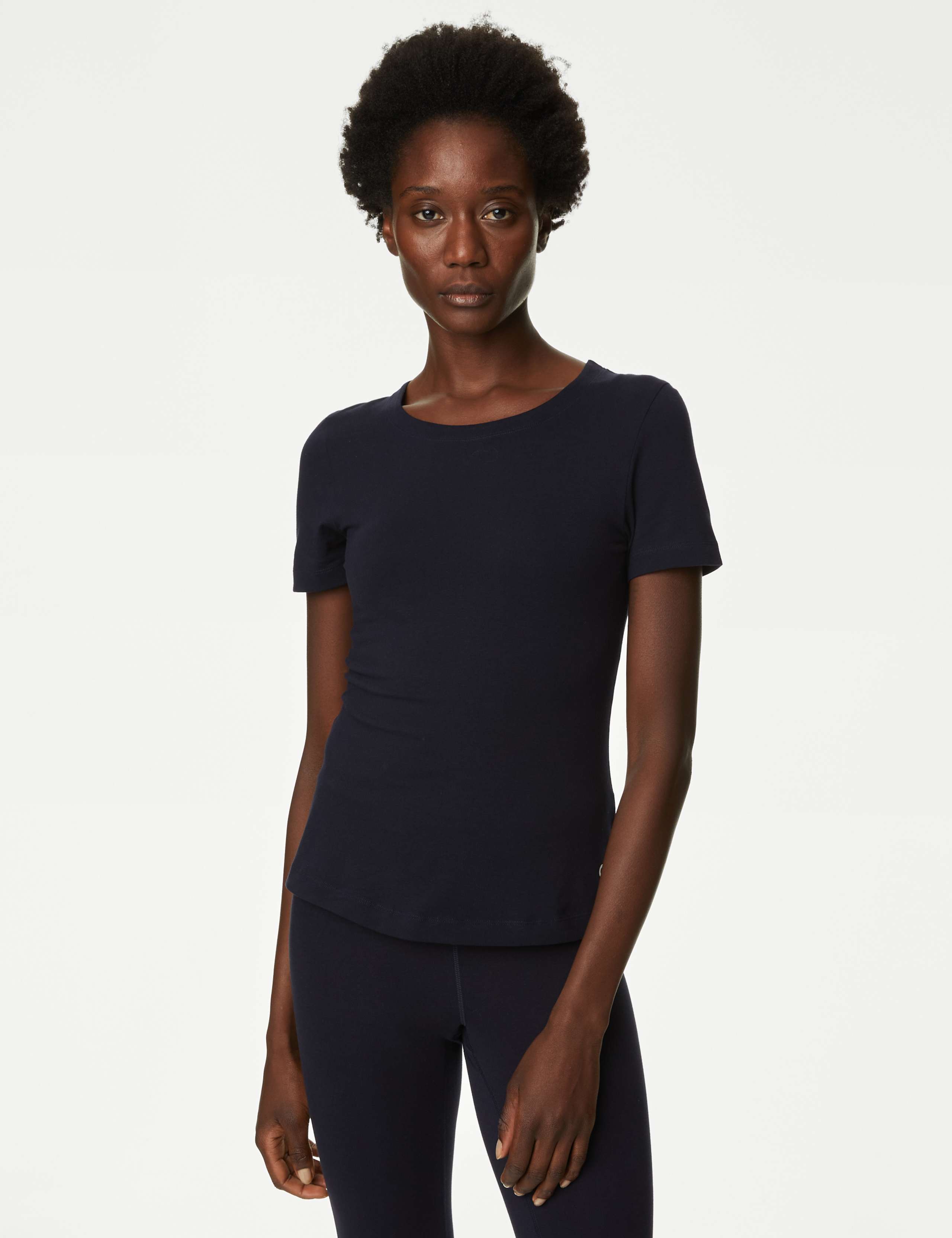 Cotton Rich Scoop Neck T-Shirt 4 of 7