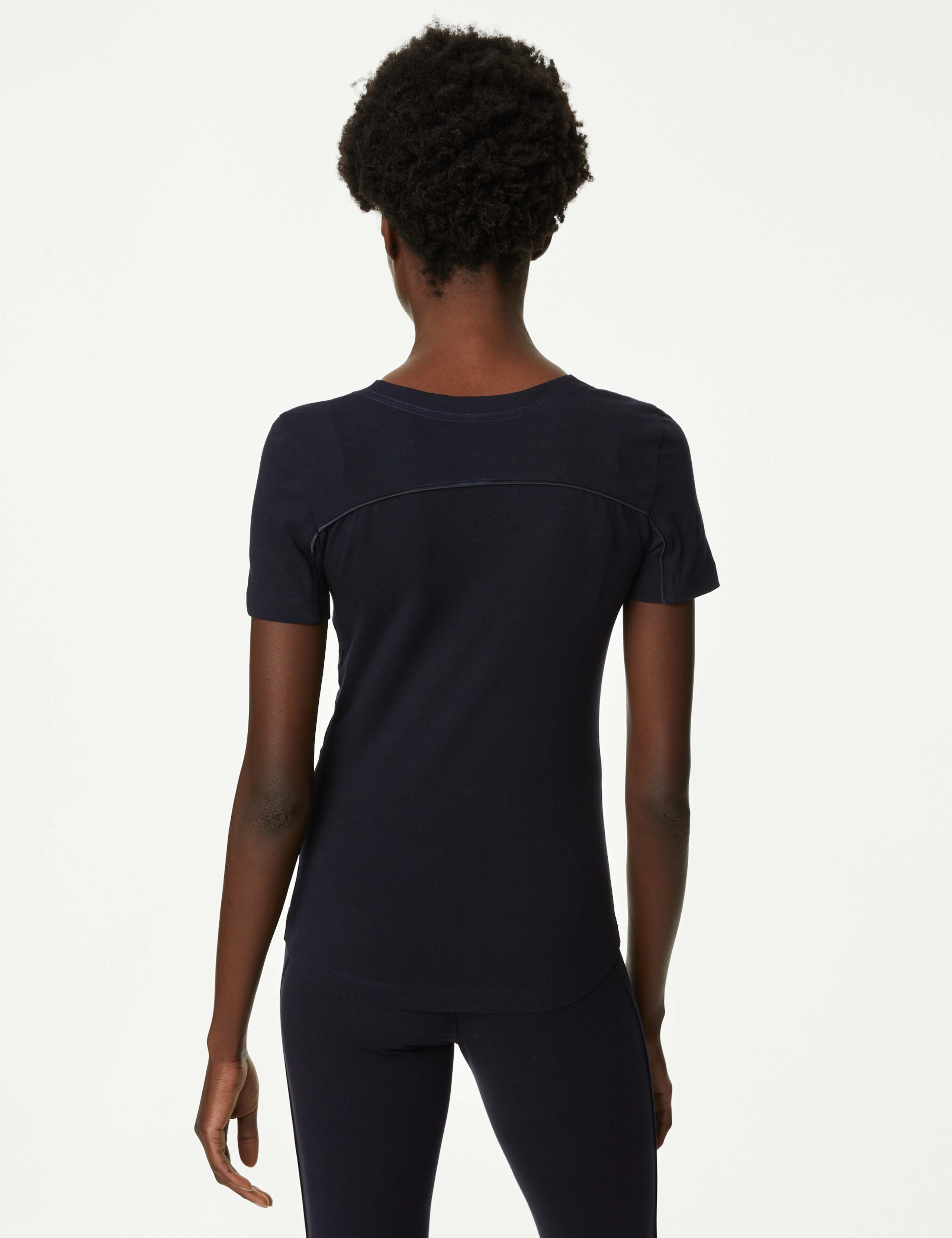 Cotton Rich Scoop Neck T-Shirt 5 of 7