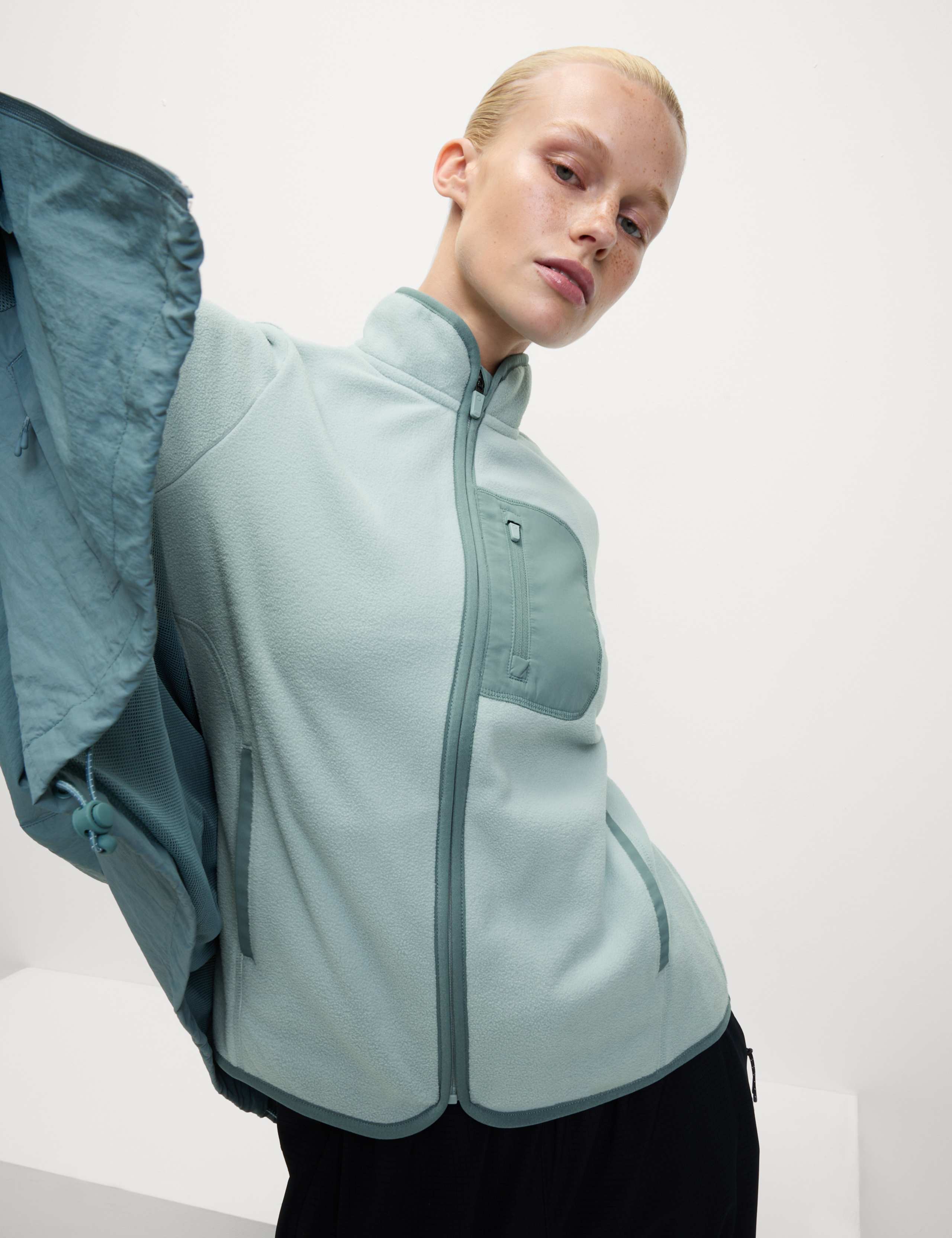 Thermal Zip Up Funnel Neck Fleece 1 of 6