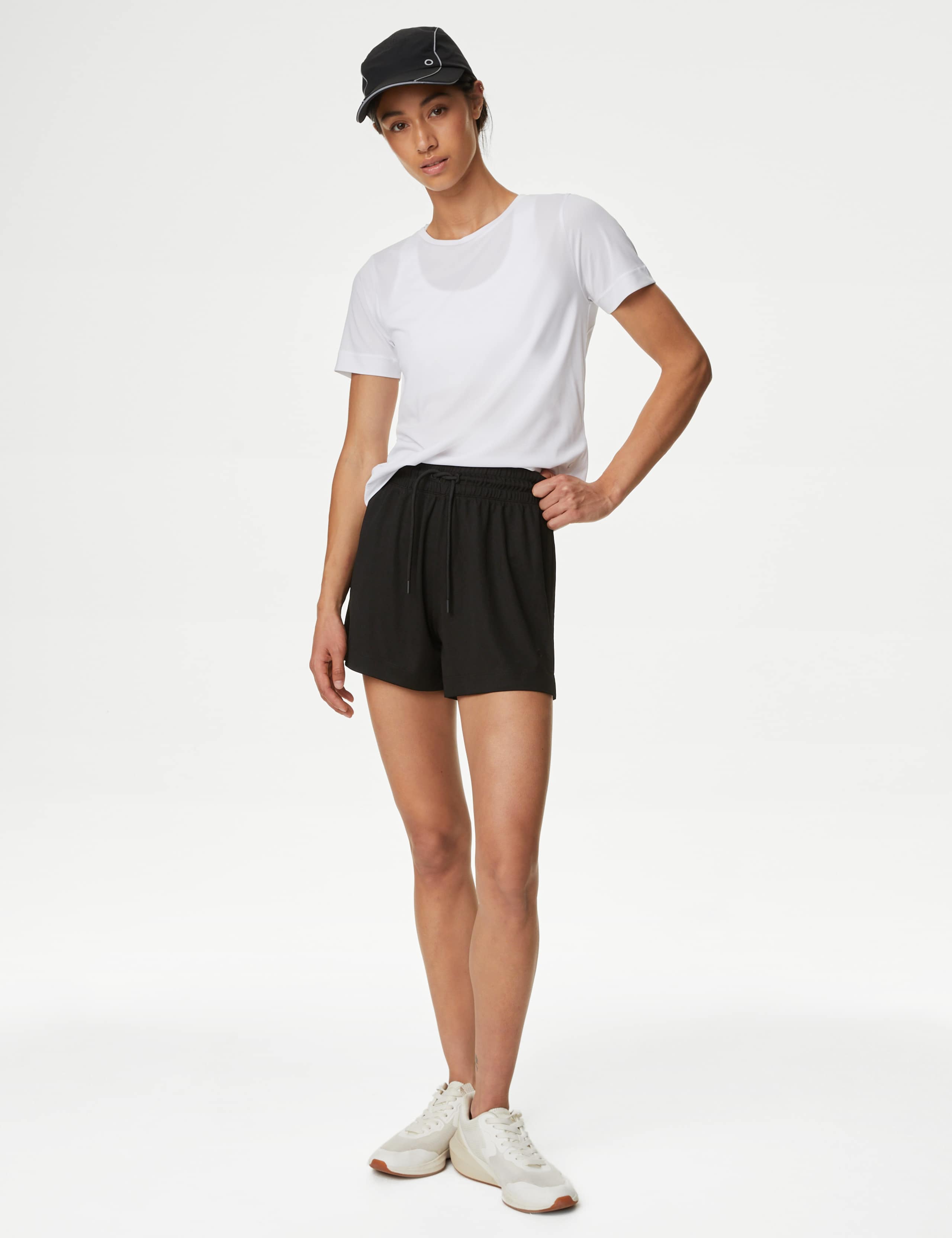 Textured Scoop Neck Fitted T-Shirt 1 of 6