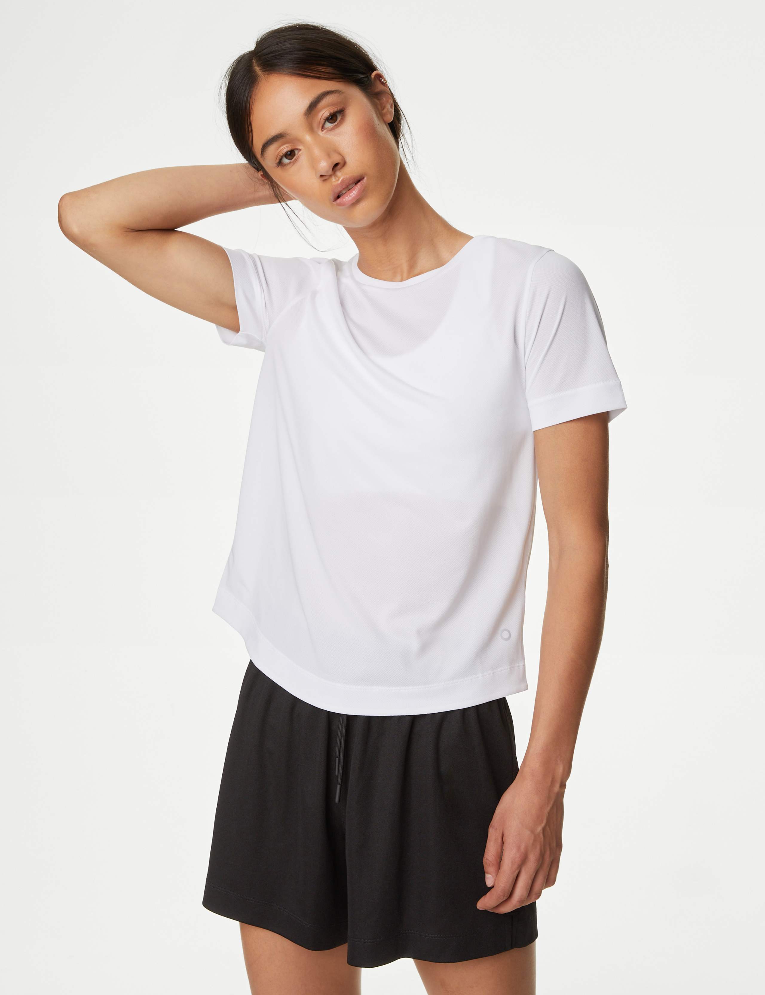 Textured Scoop Neck Fitted T-Shirt 3 of 6