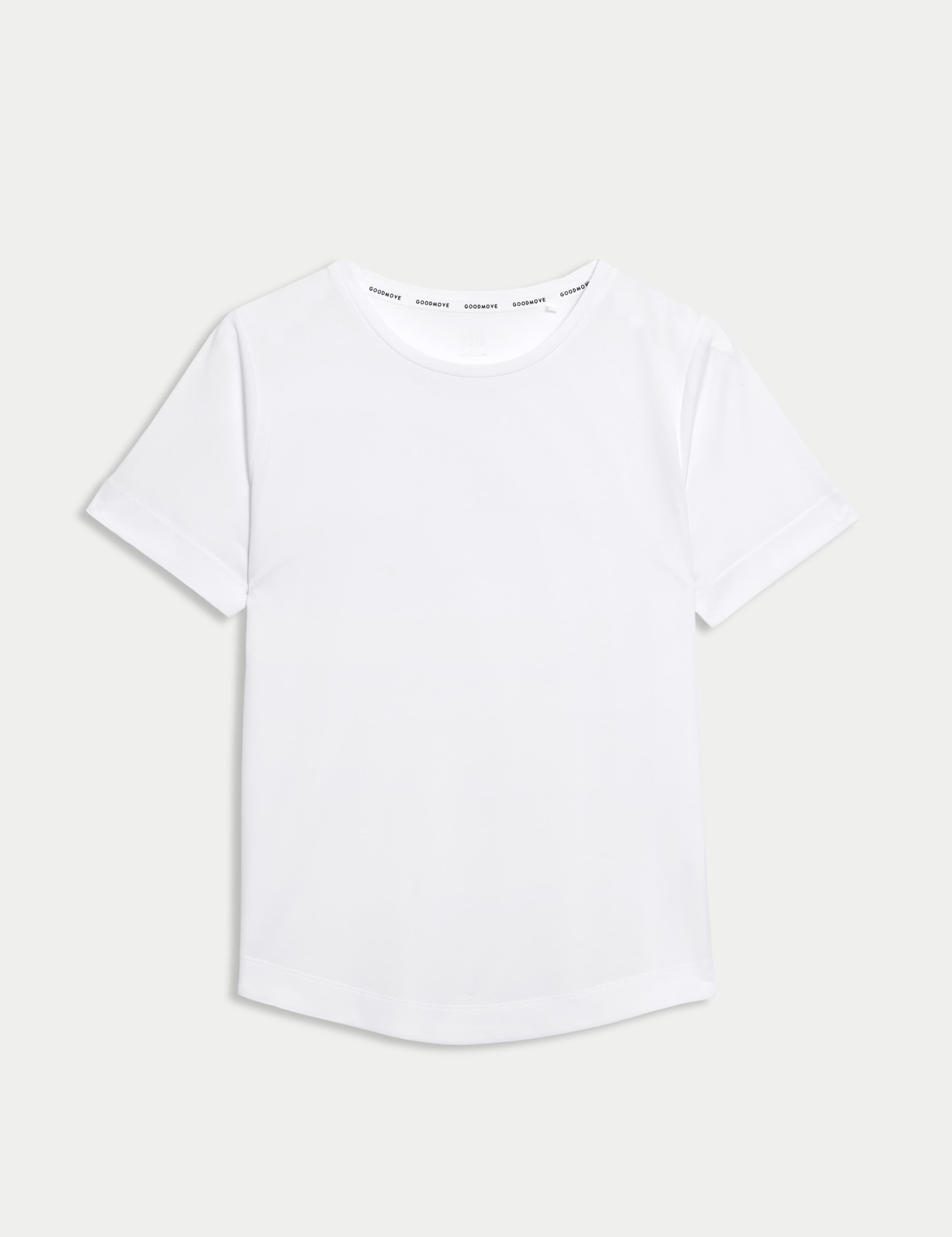 Textured Scoop Neck Fitted T-Shirt 2 of 6