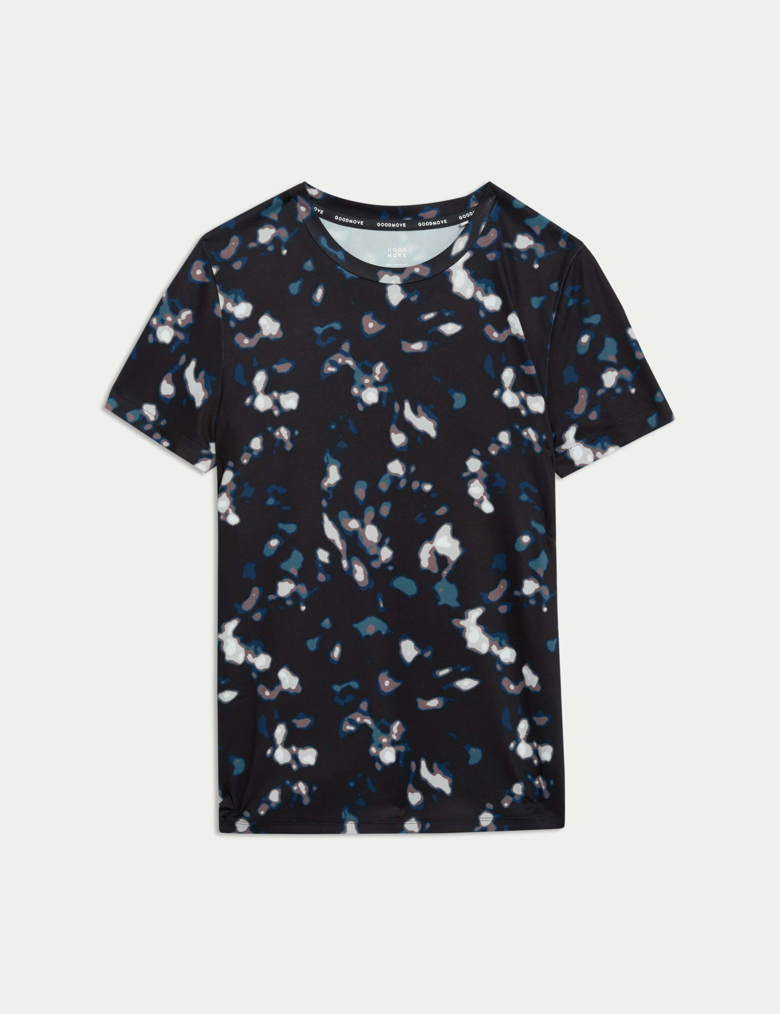 Printed Scoop Neck Fitted T-Shirt 2 of 7