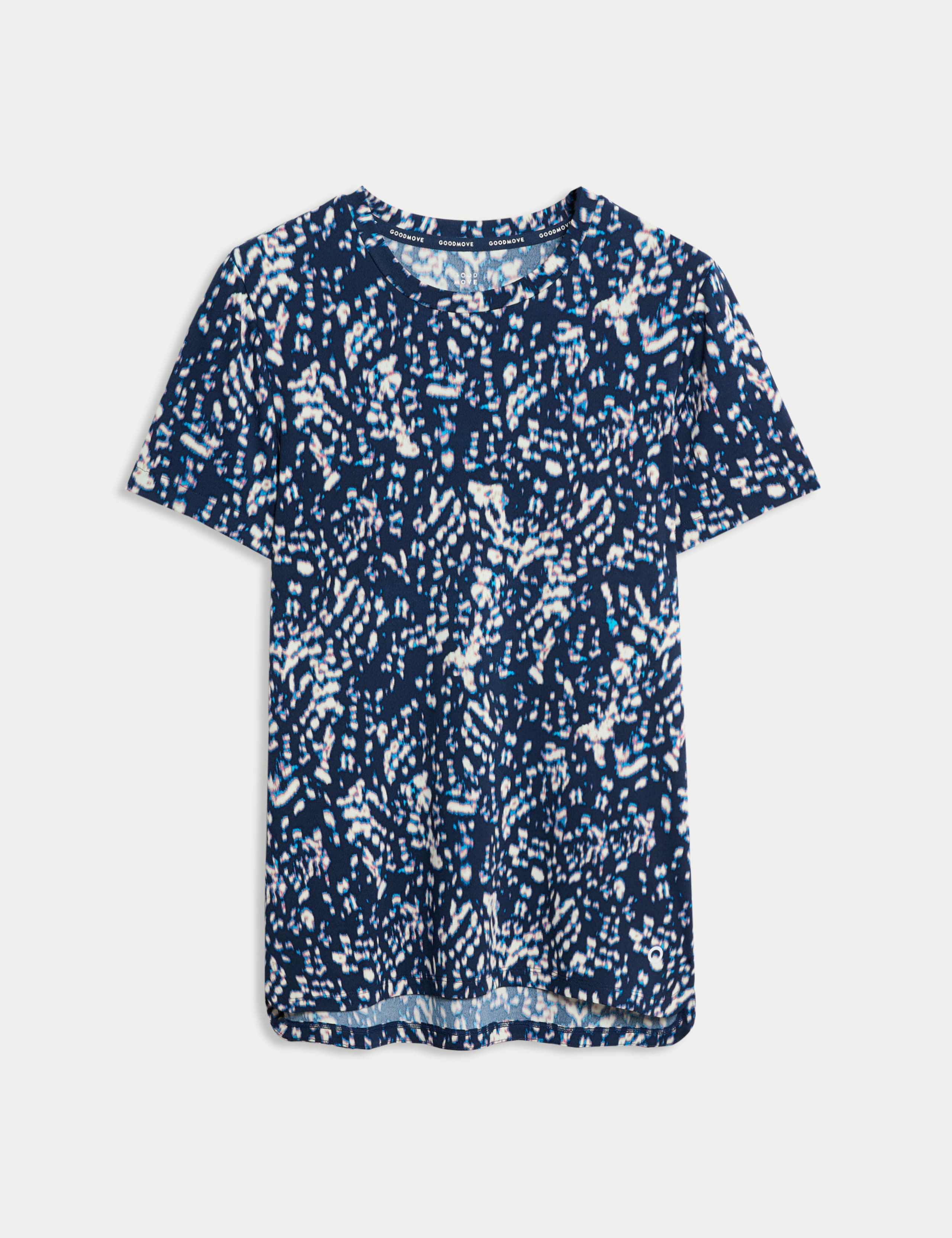 Printed Scoop Neck Fitted T-Shirt 2 of 7