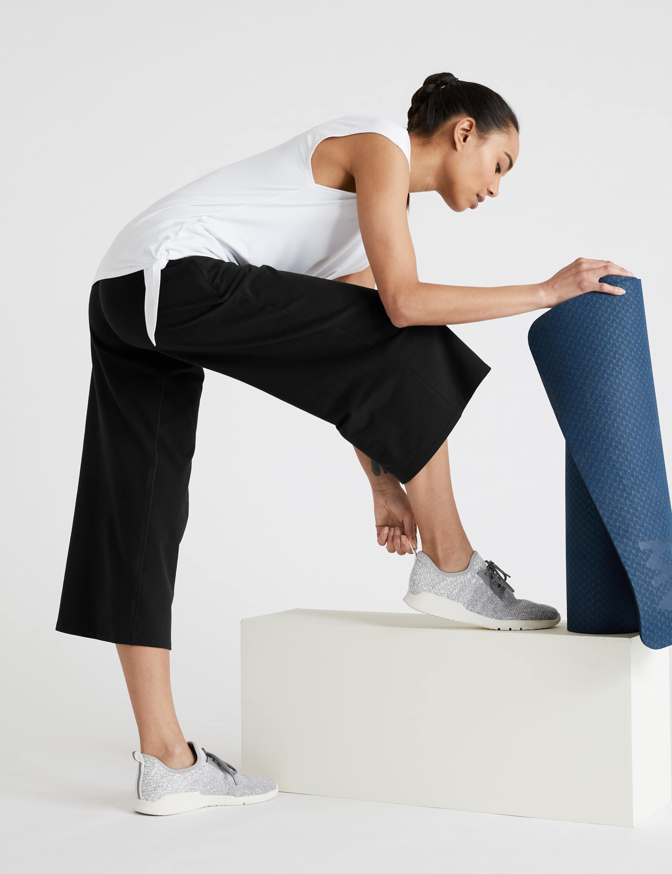 Cotton High Waisted Culottes 6 of 7