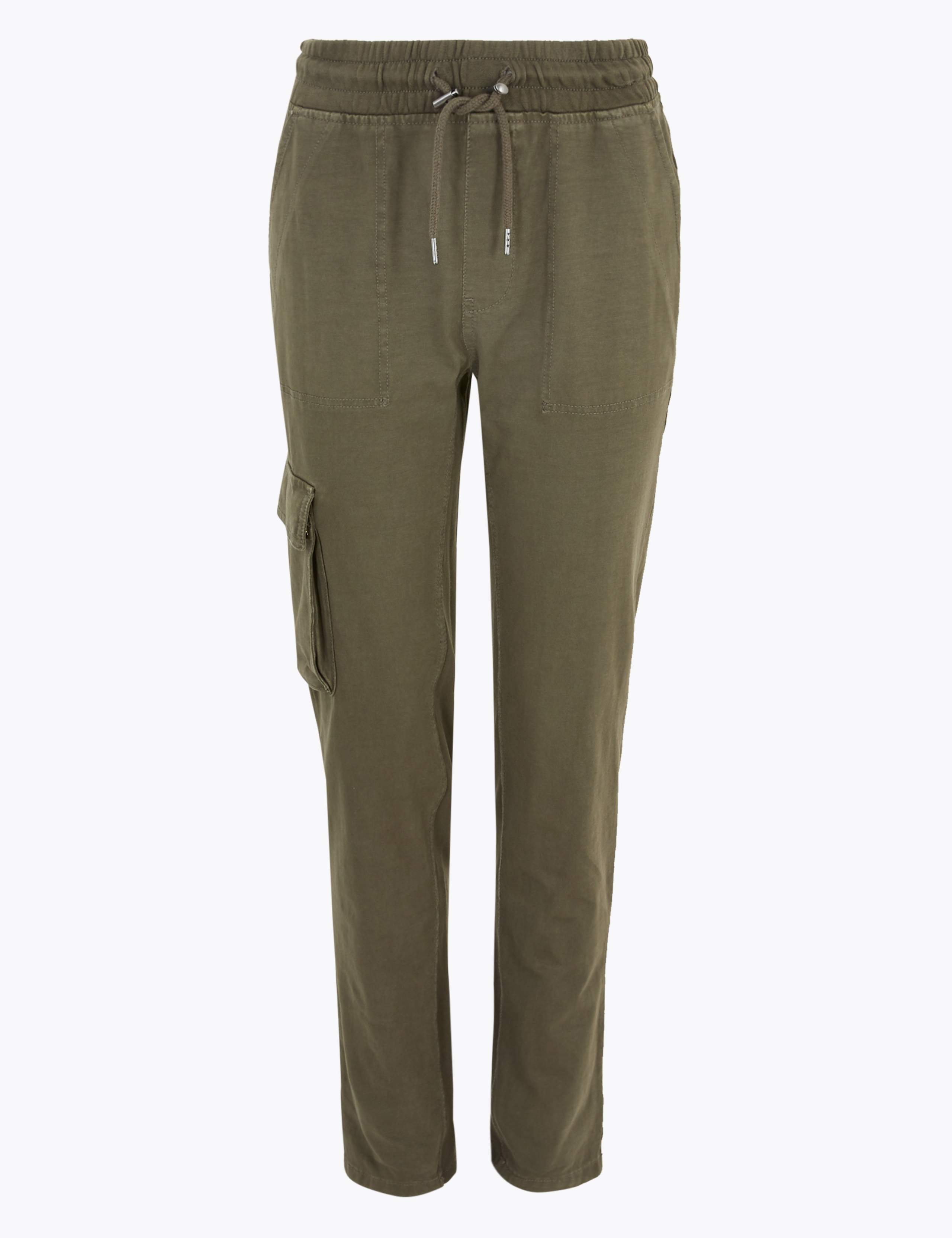 Cotton Cargo Straight Leg Joggers 1 of 2