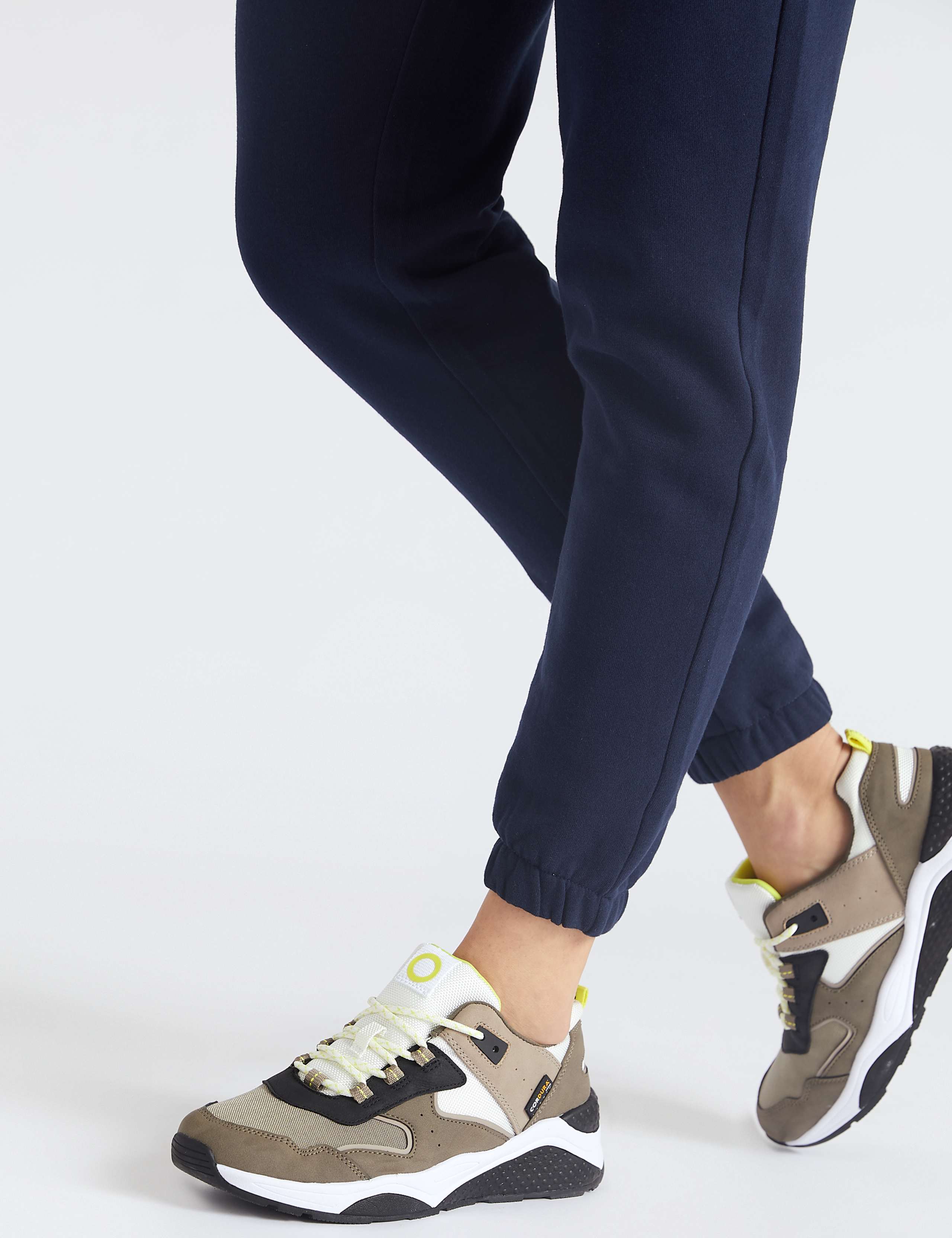 Cotton Brushed Tapered Ankle Grazer Joggers 5 of 5