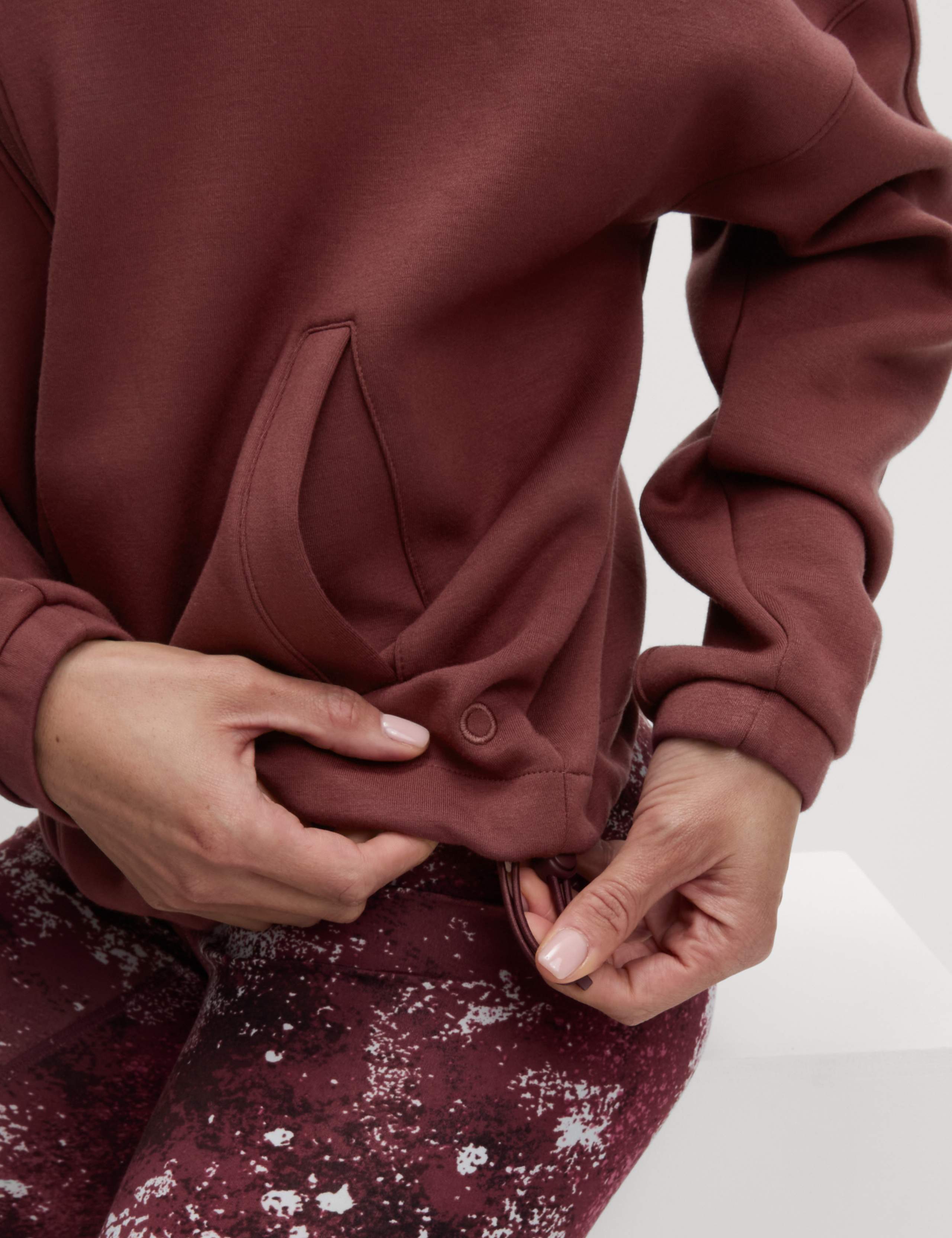 Funnel Neck Relaxed Zip Up Bomber Jacket 6 of 7