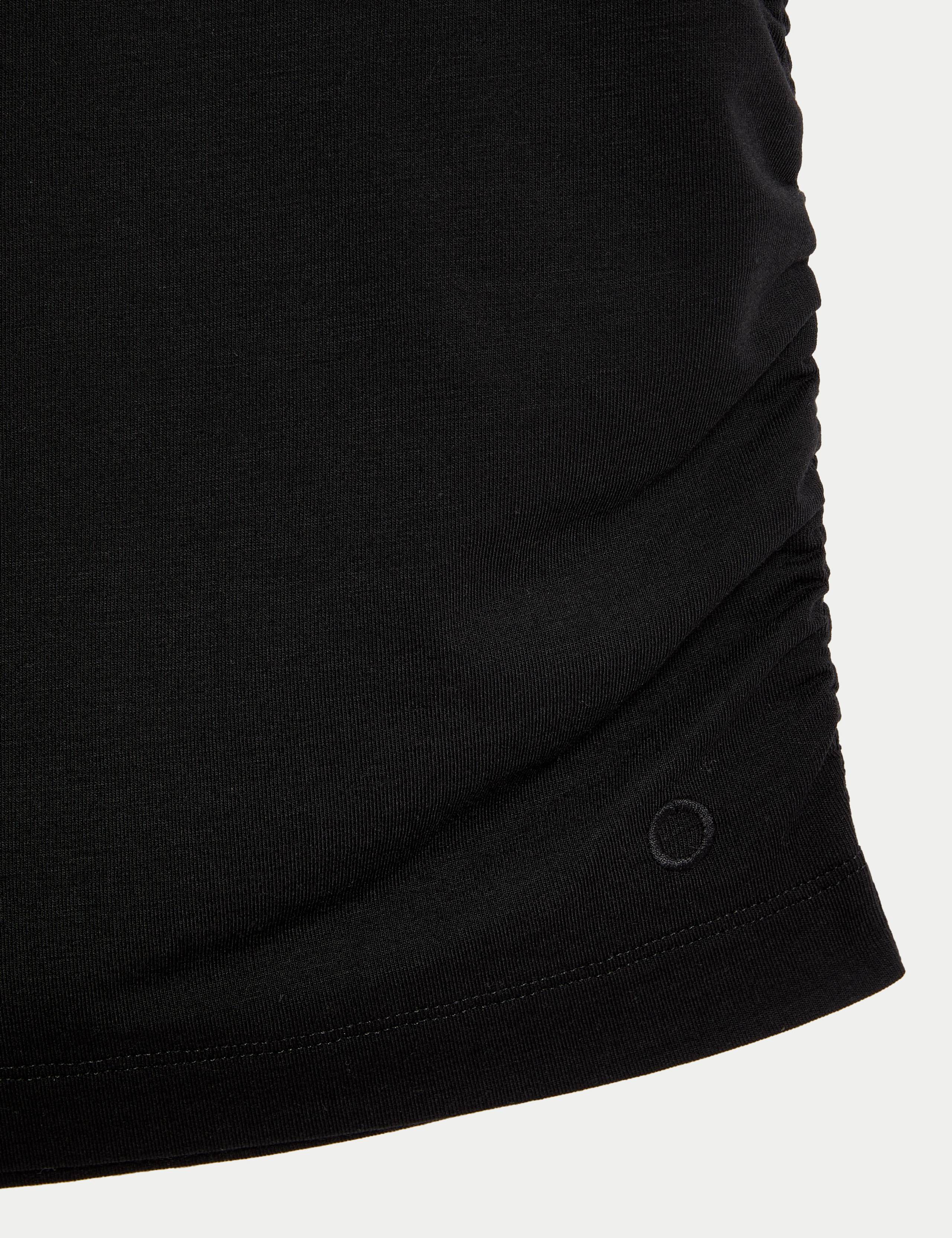 Lightweight Scoop Neck Ruched Yoga T-Shirt 6 of 6