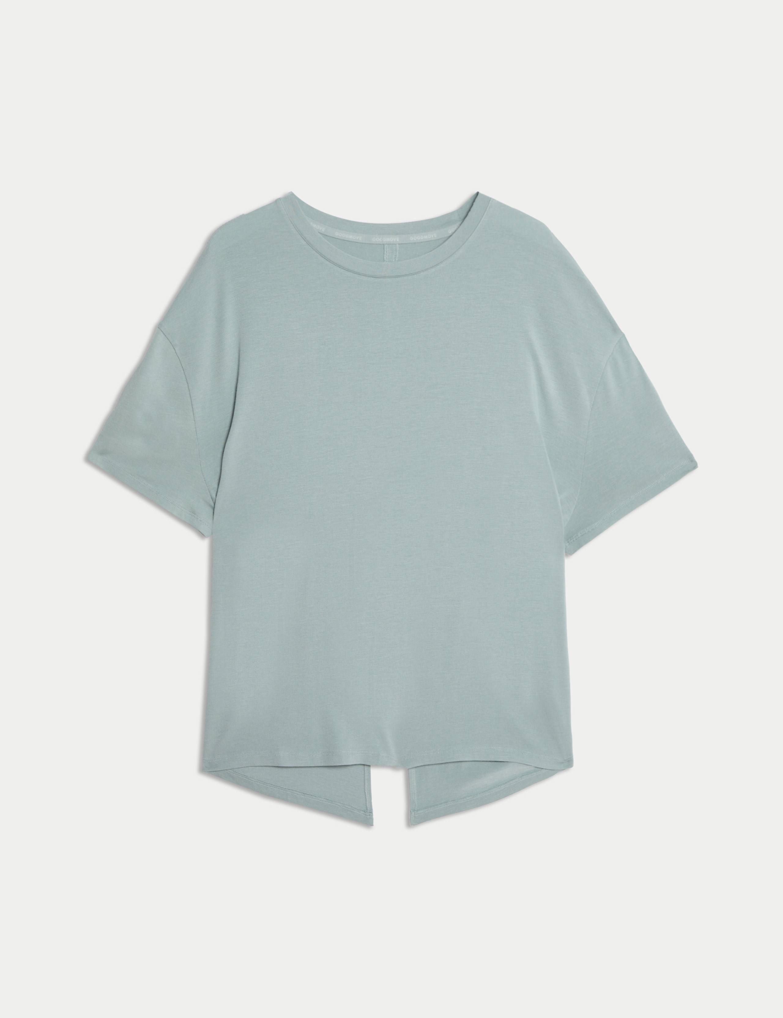 Modal Blend Lightweight Tie Back T-Shirt 2 of 6