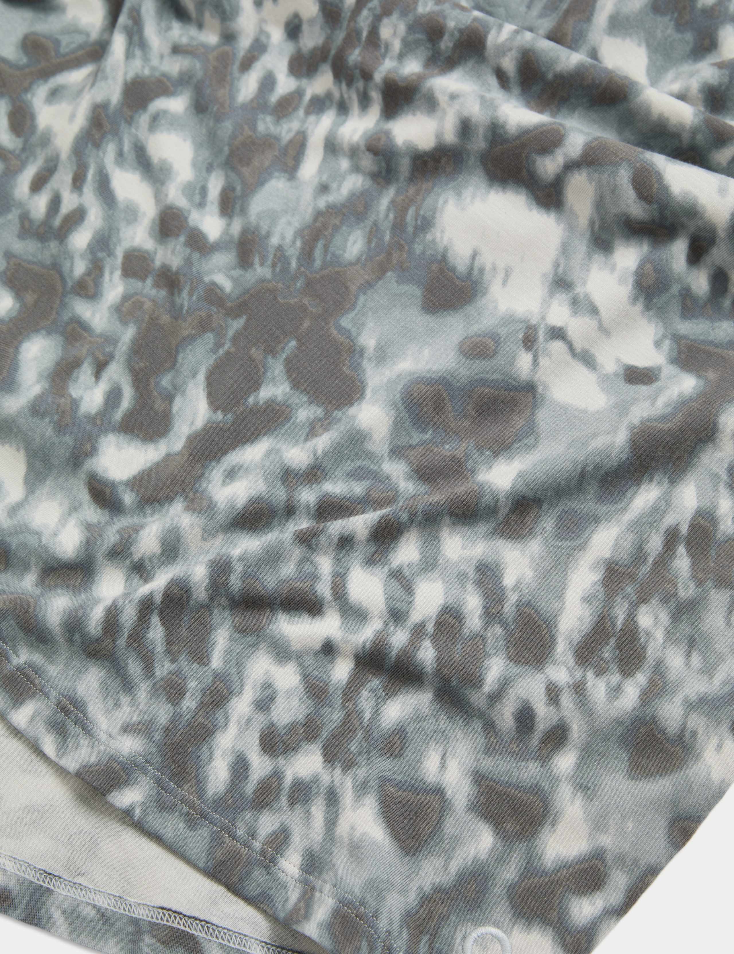 Modal Blend Printed Tie Back Relaxed Vest Top 6 of 6