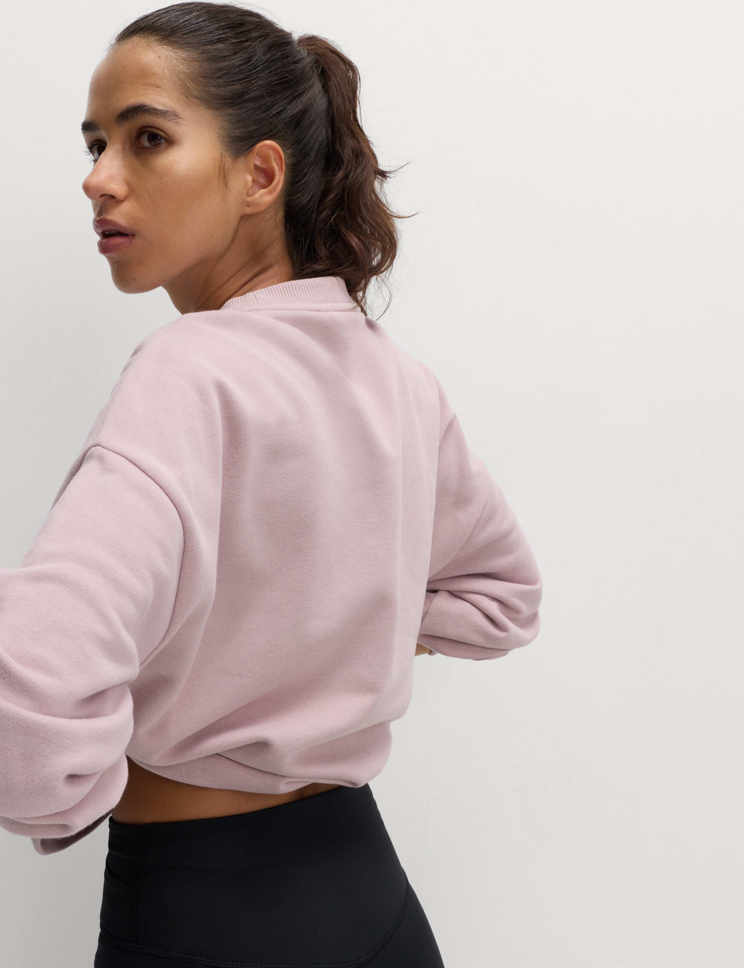 Cotton Rich Crew Neck Oversized Sweatshirt 3 of 4