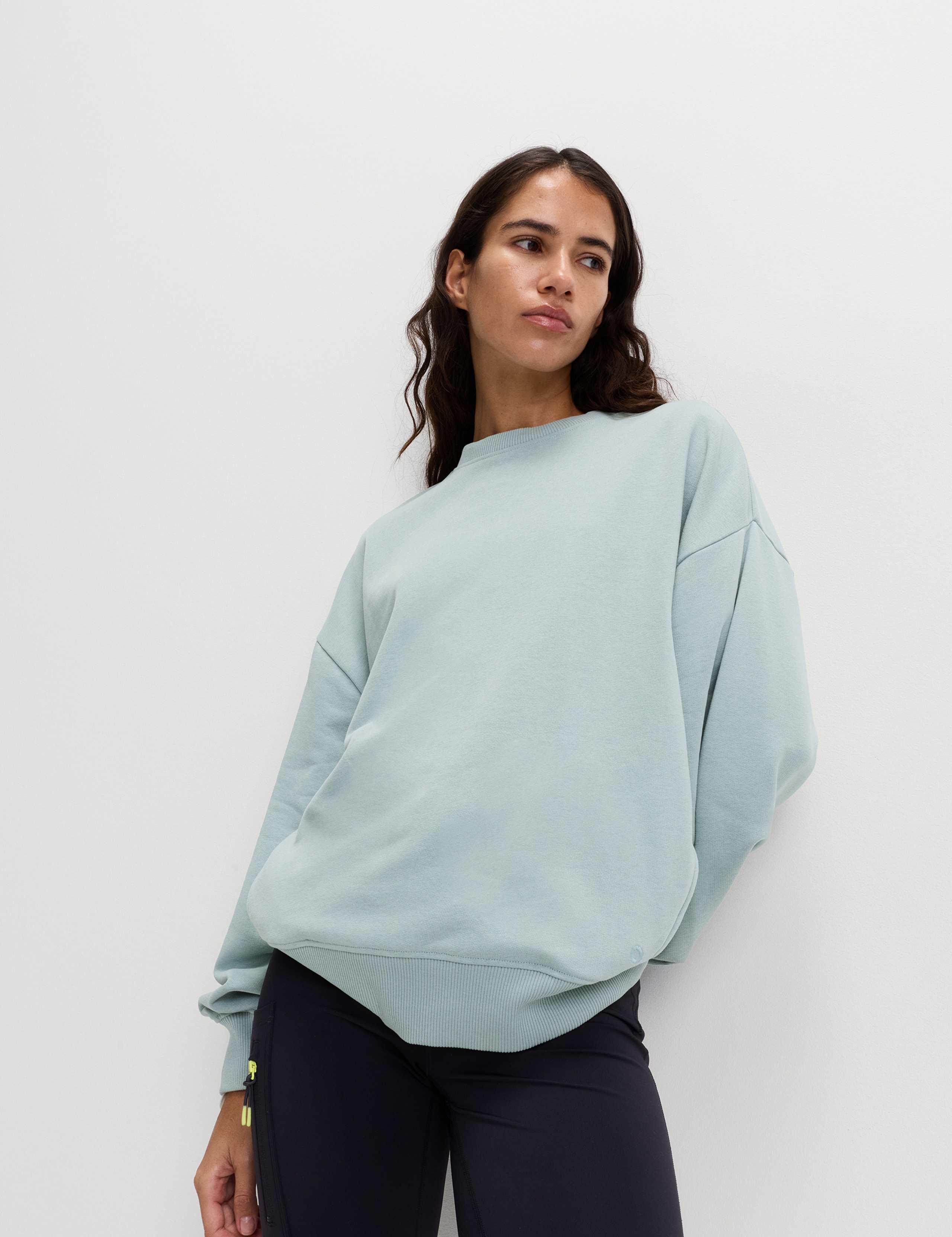Cotton Rich Crew Neck Oversized Sweatshirt 4 of 6