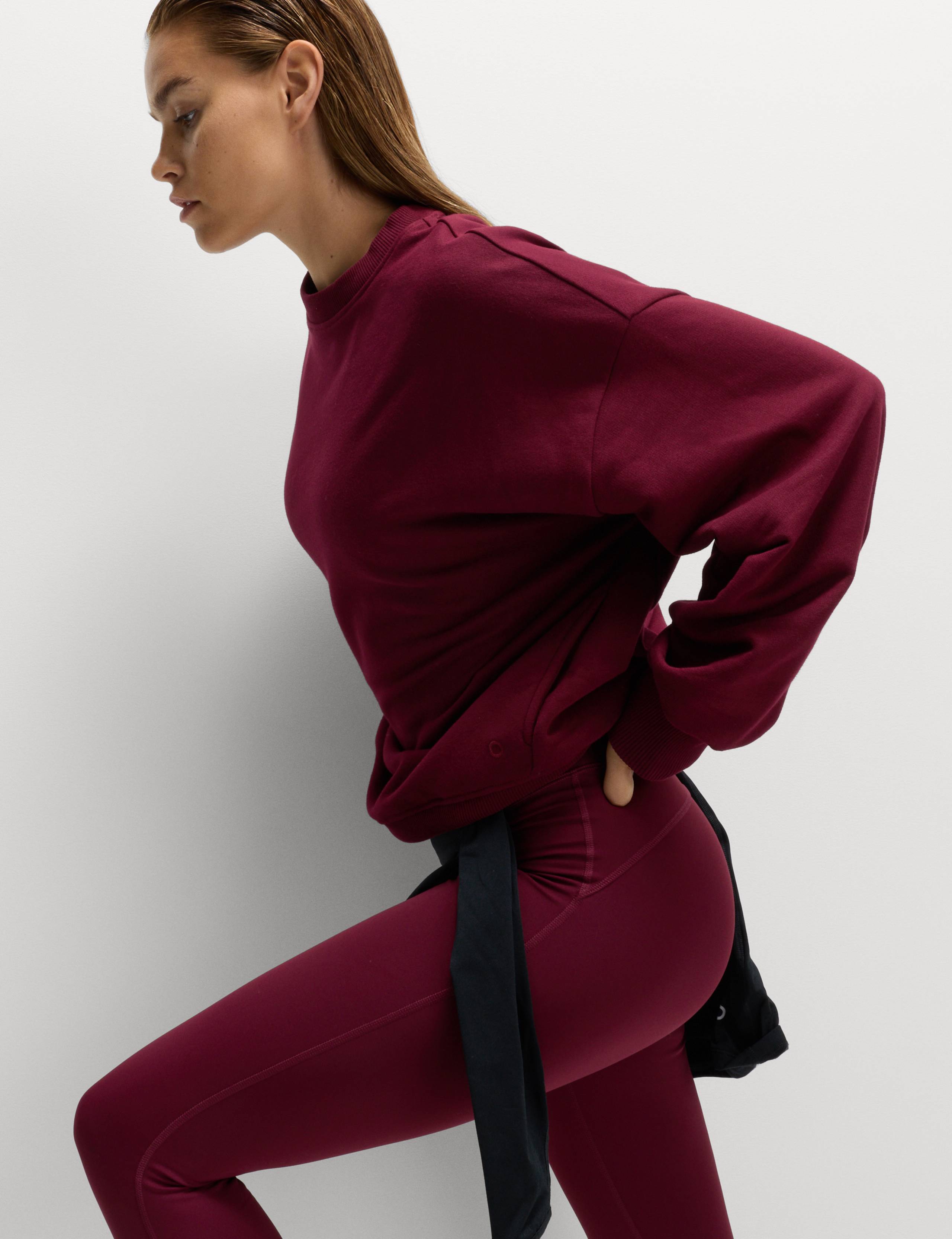 Cotton Rich Crew Neck Oversized Sweatshirt 3 of 6