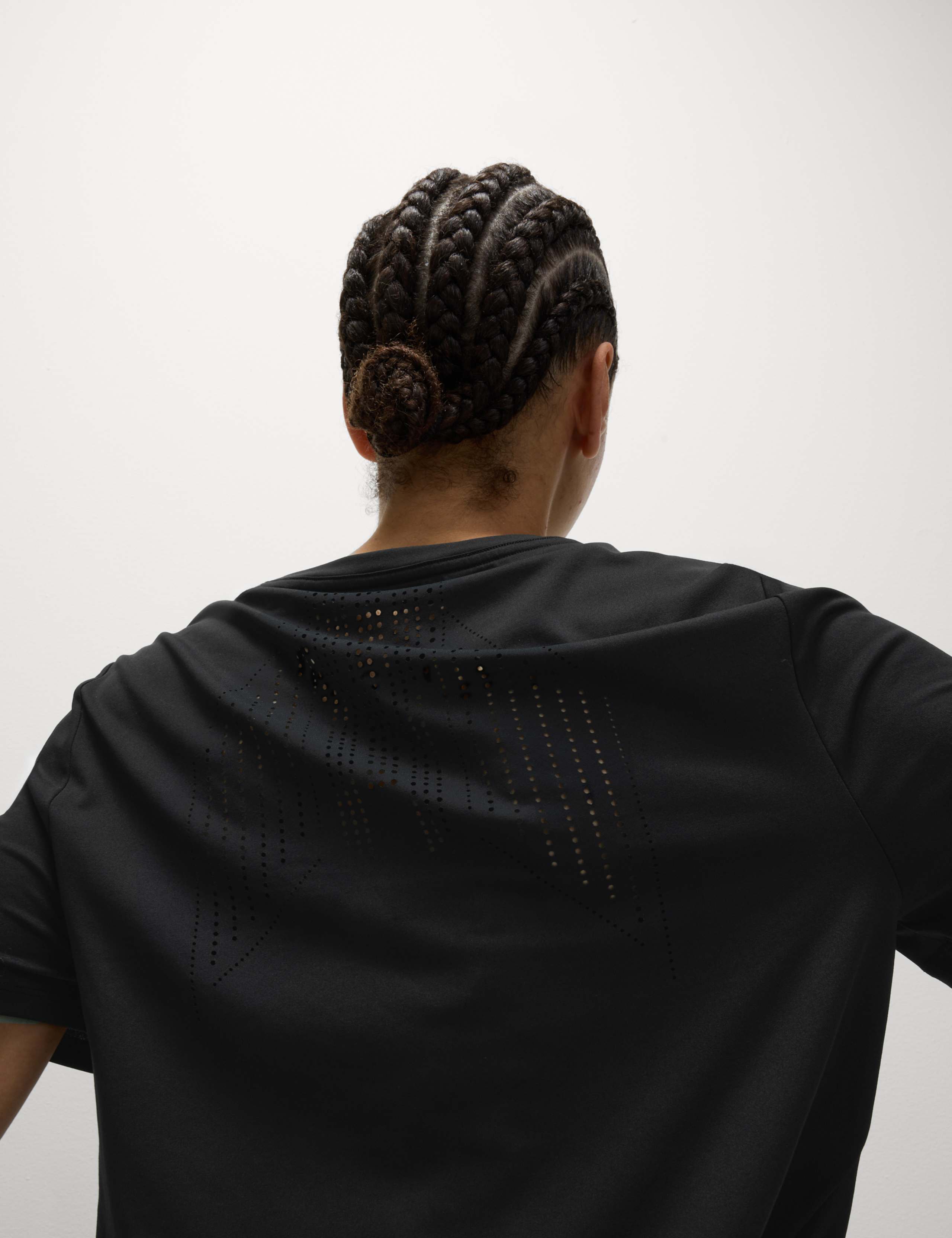 Crew Neck Laser Cut Relaxed T-Shirt 4 of 7