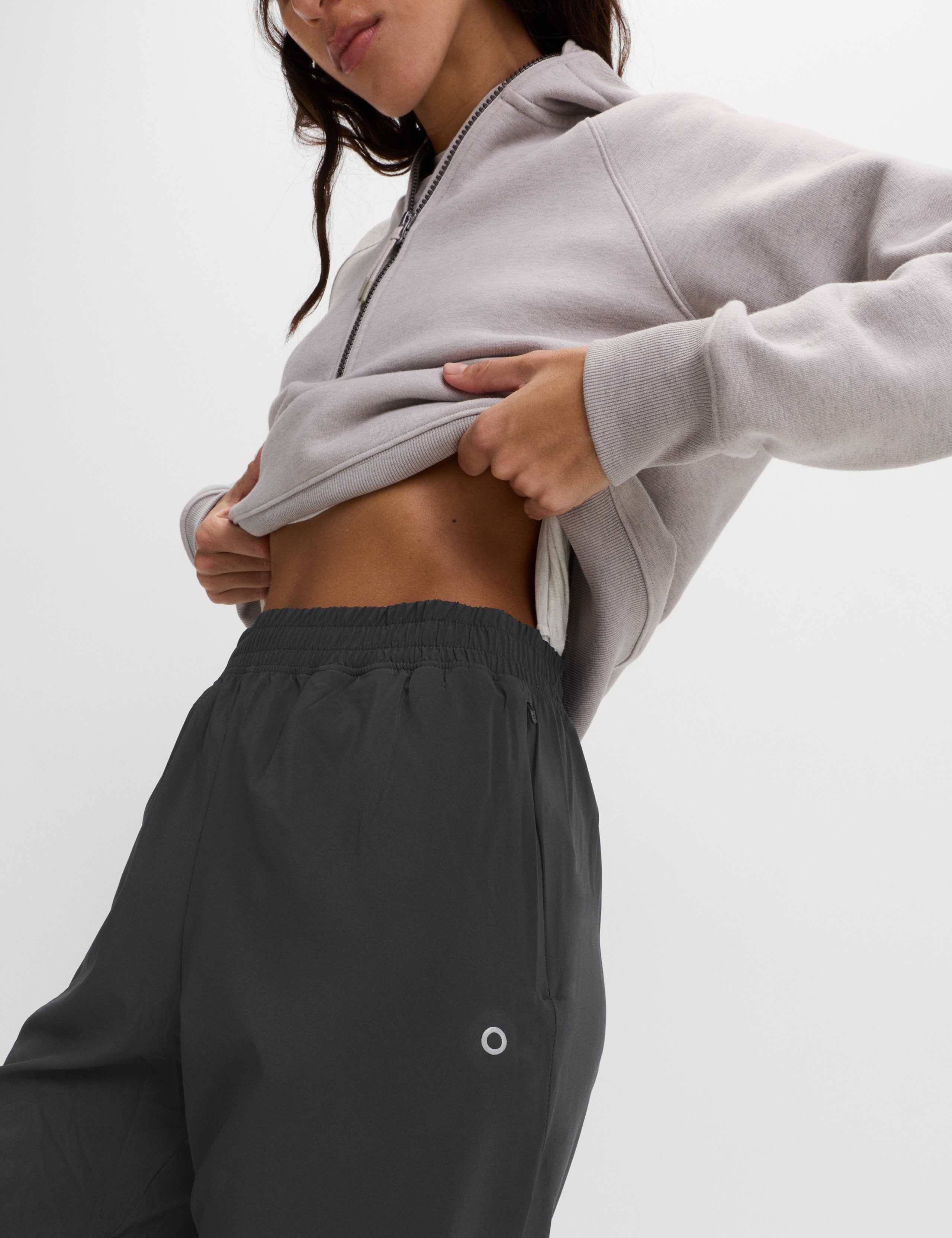 Woven Mesh Panel Lightweight Cuffed Joggers 3 of 6