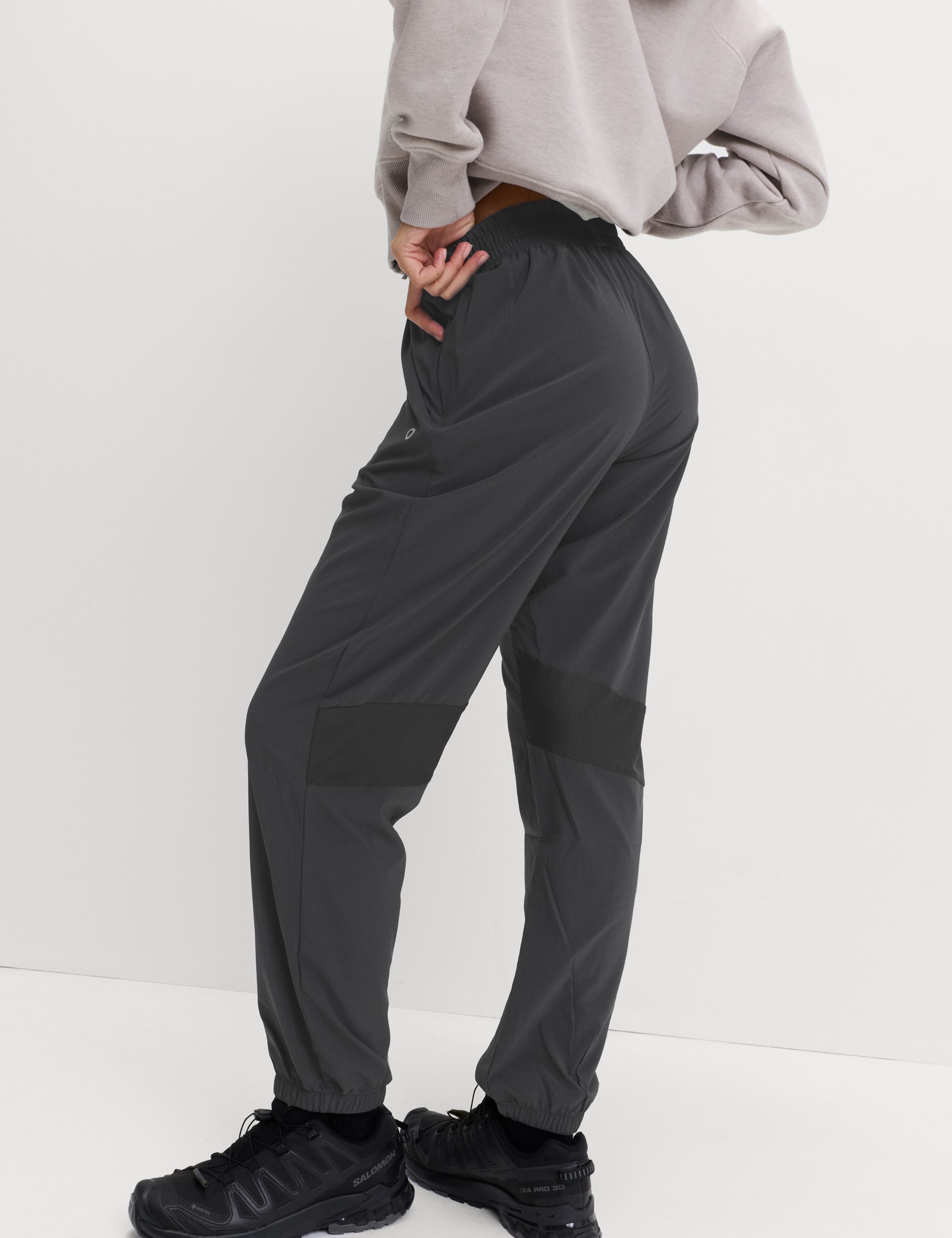 Woven Mesh Panel Lightweight Cuffed Joggers 5 of 6