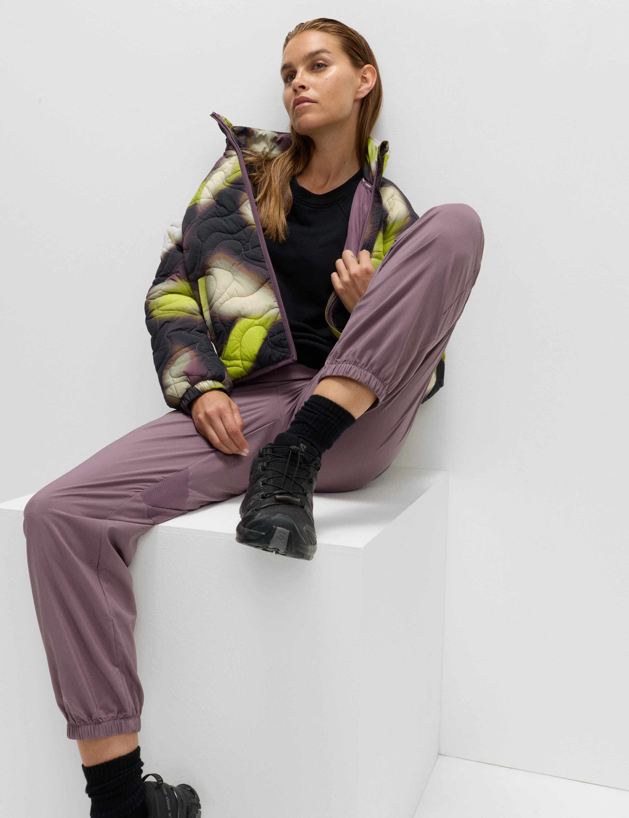 Woven Mesh Panel Lightweight Cuffed Joggers 4 of 7