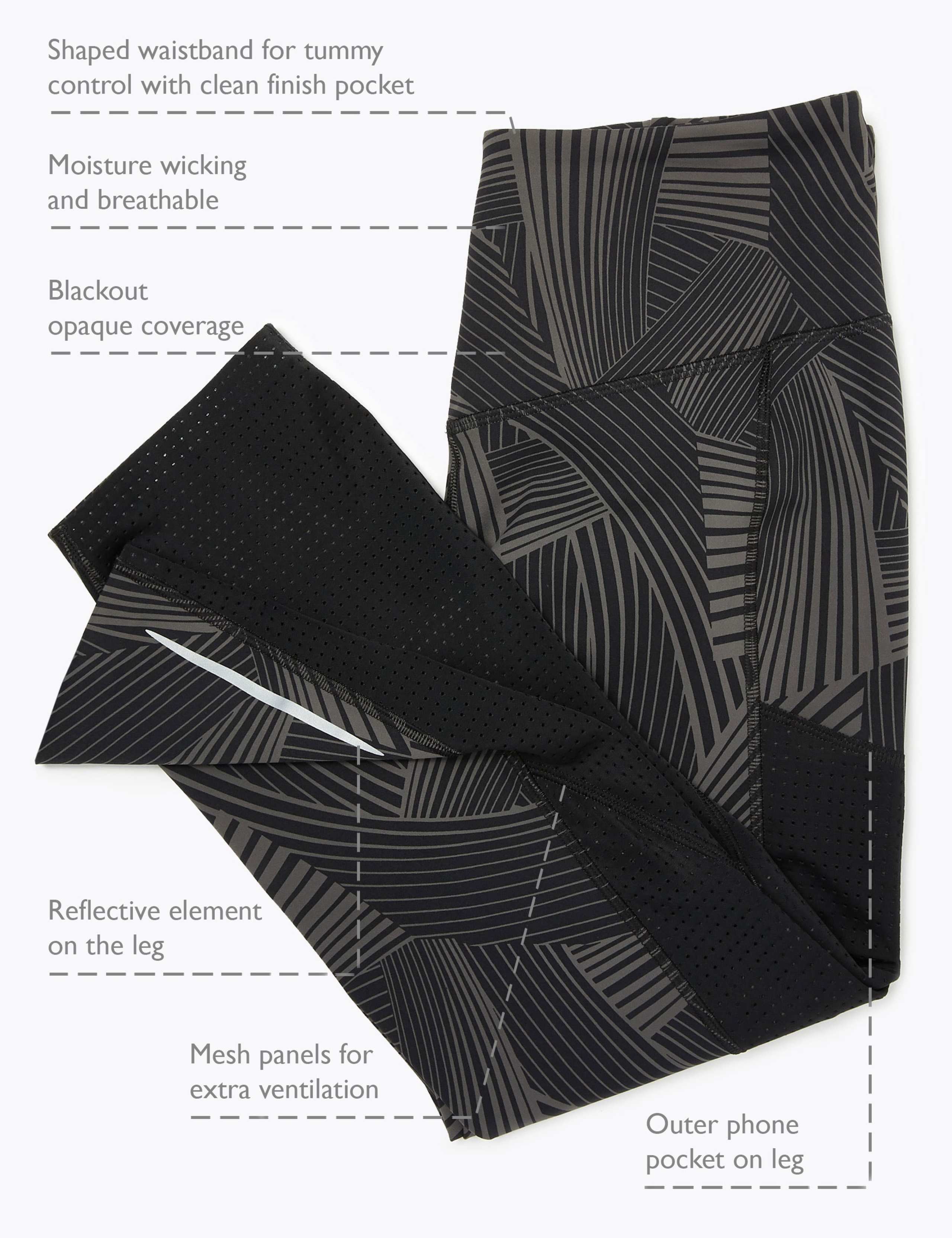 Go Train Mesh Cropped Gym Leggings 3 of 10