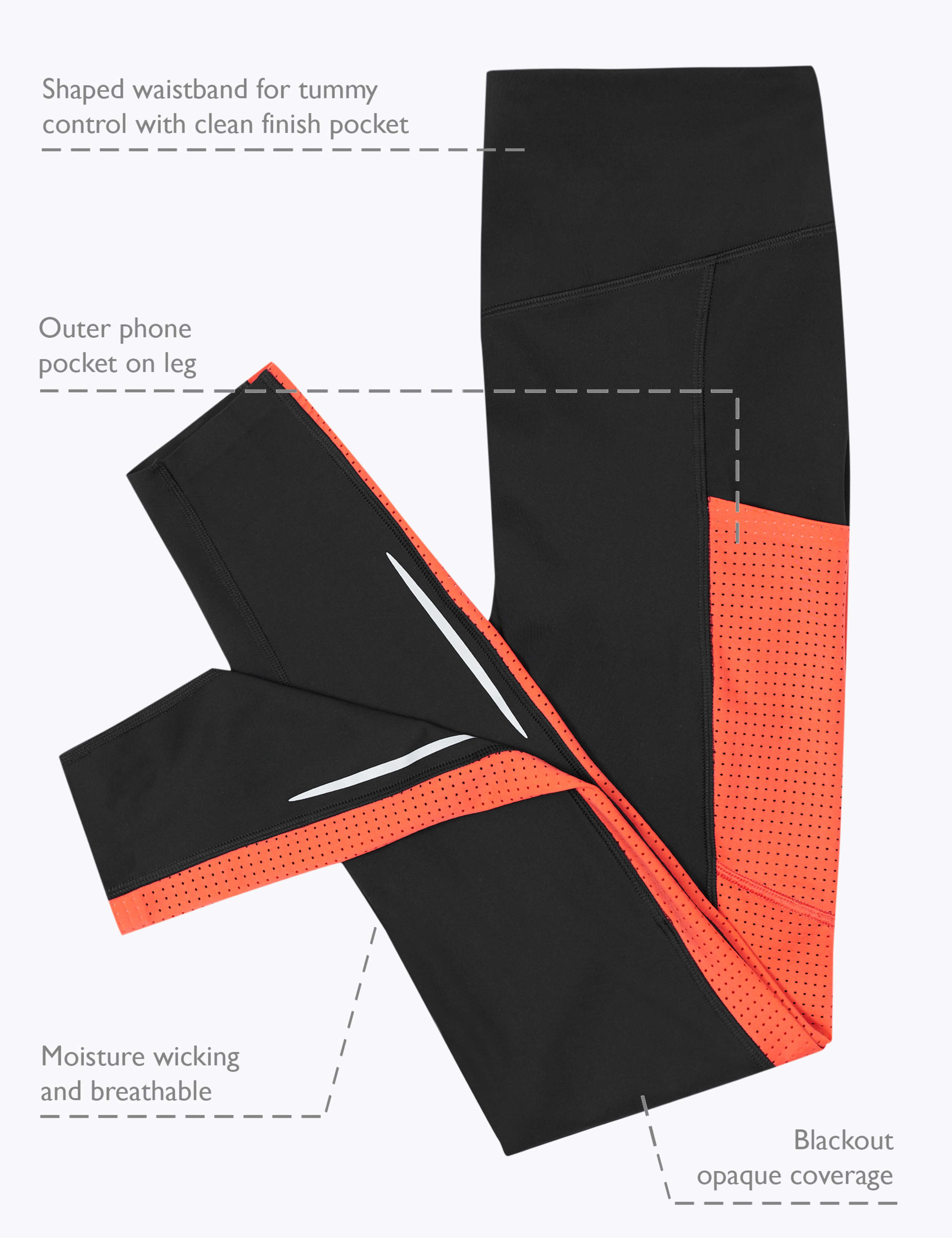 Go Train Colour Block Gym Leggings 4 of 9