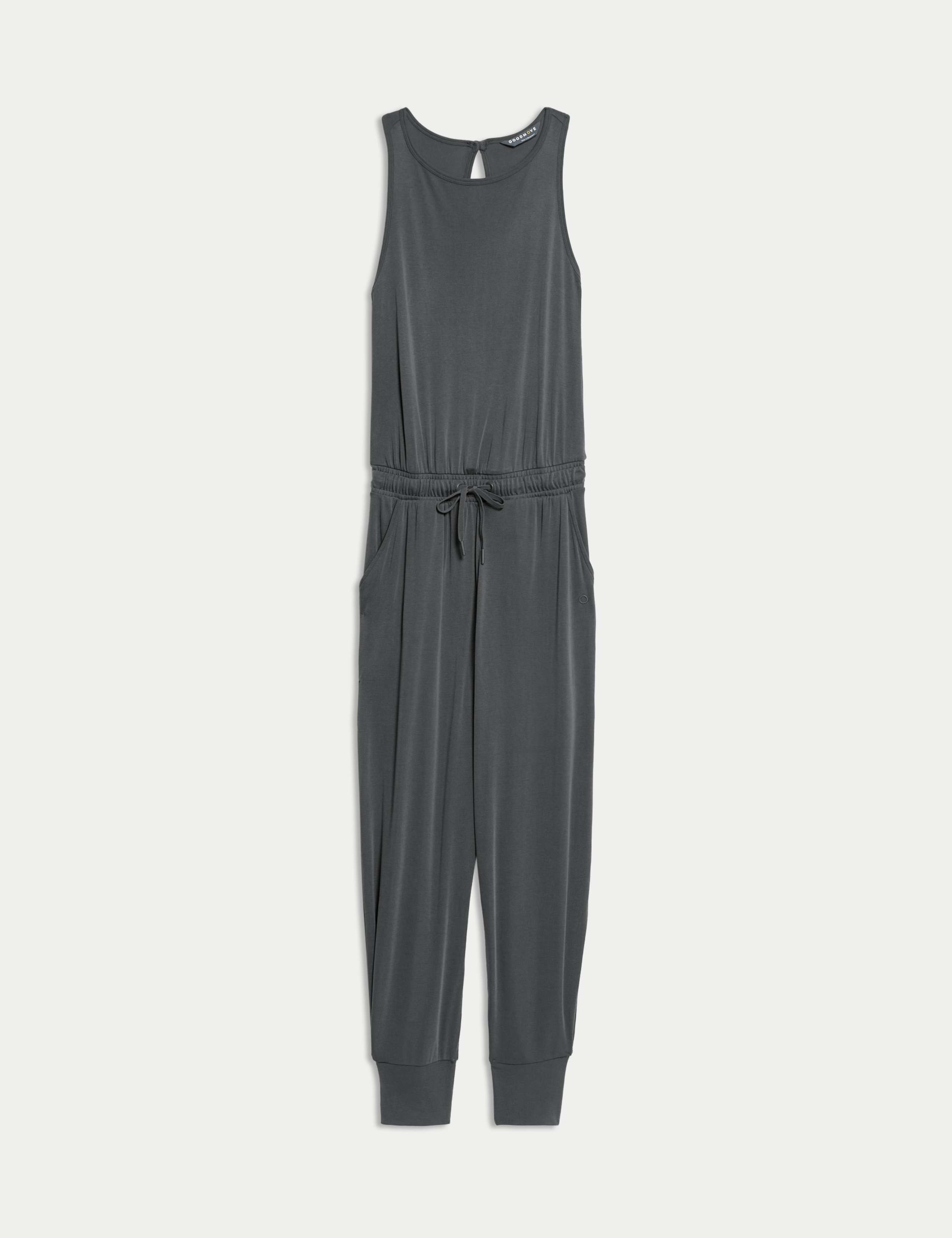 Modal Rich Ribbed Relaxed Jumpsuit 2 of 7