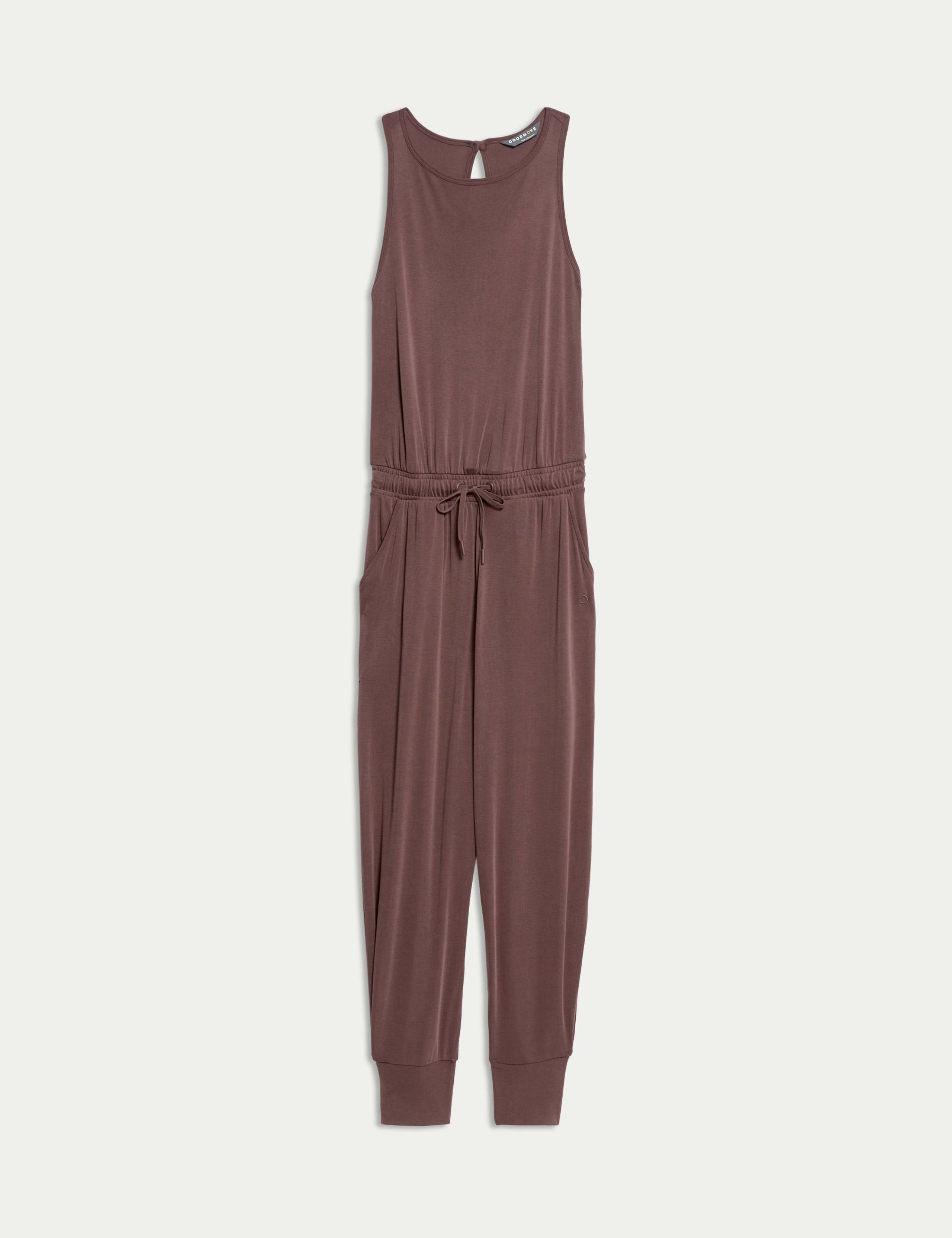 Modal Rich Ribbed Relaxed Jumpsuit 2 of 8
