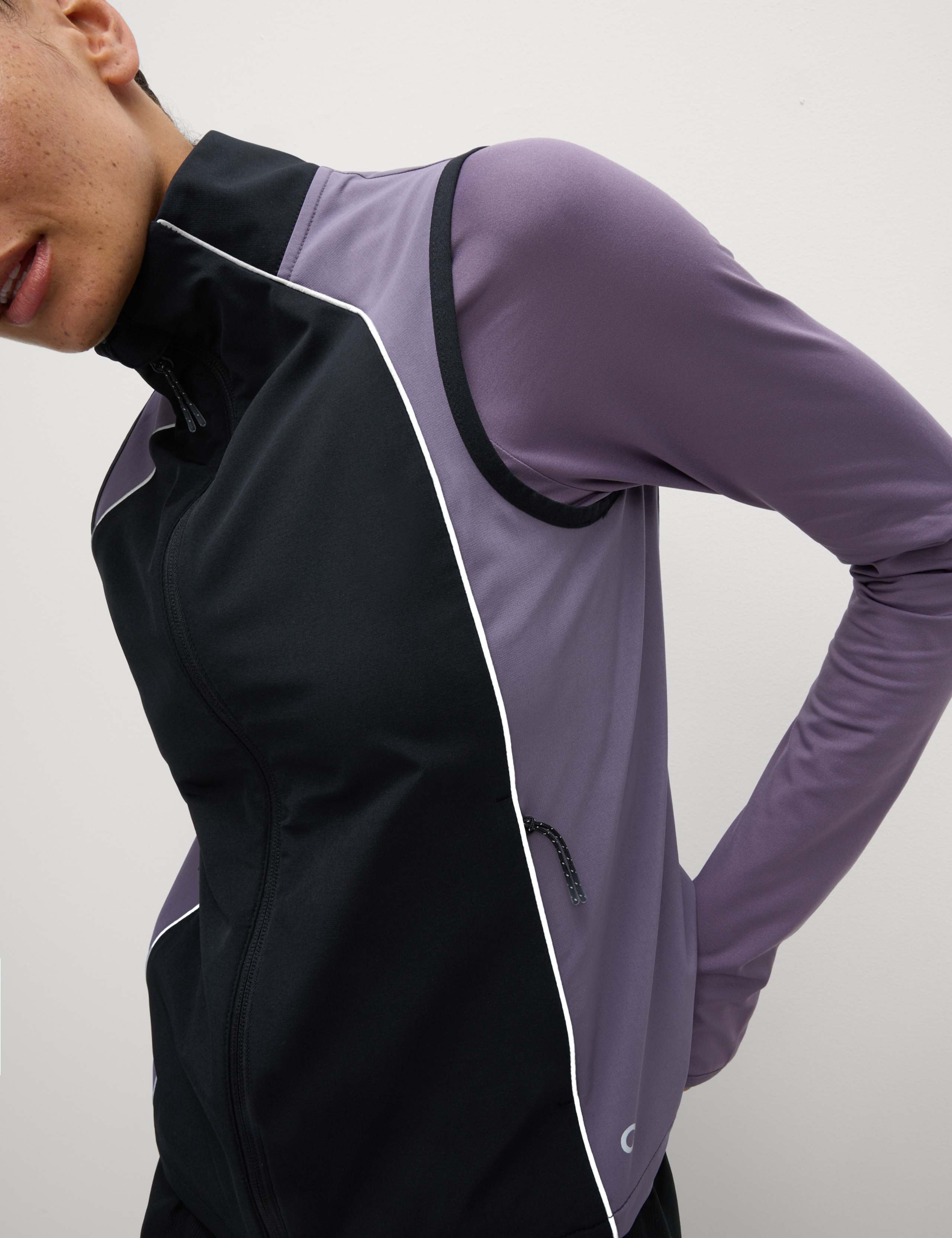 Colour Block Cropped Gilet 1 of 7