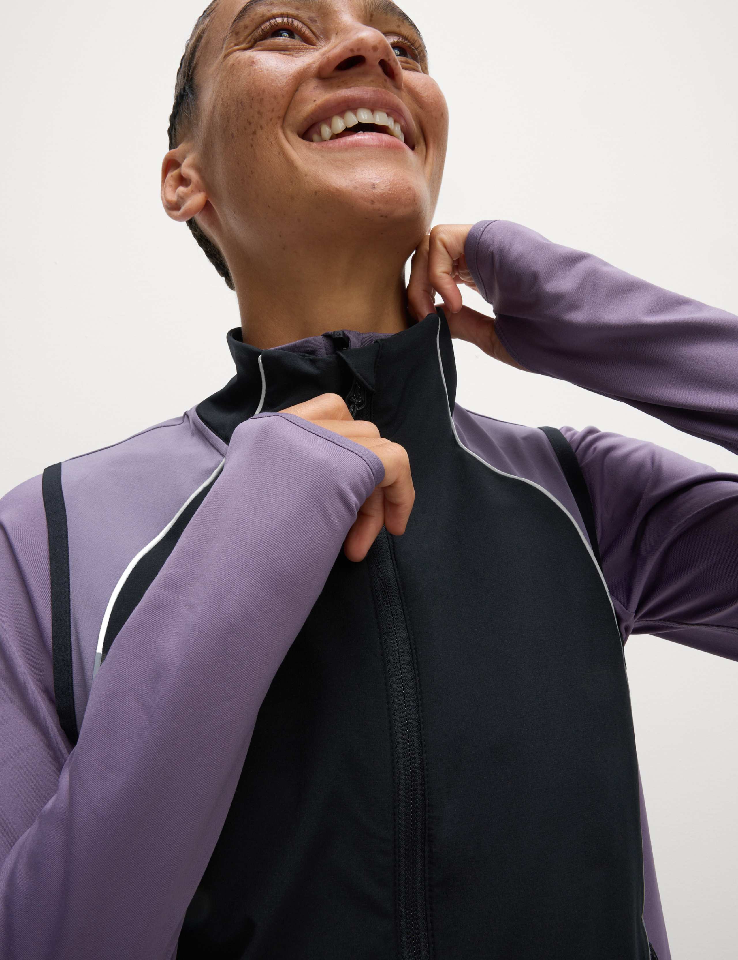 Colour Block Cropped Gilet 5 of 7