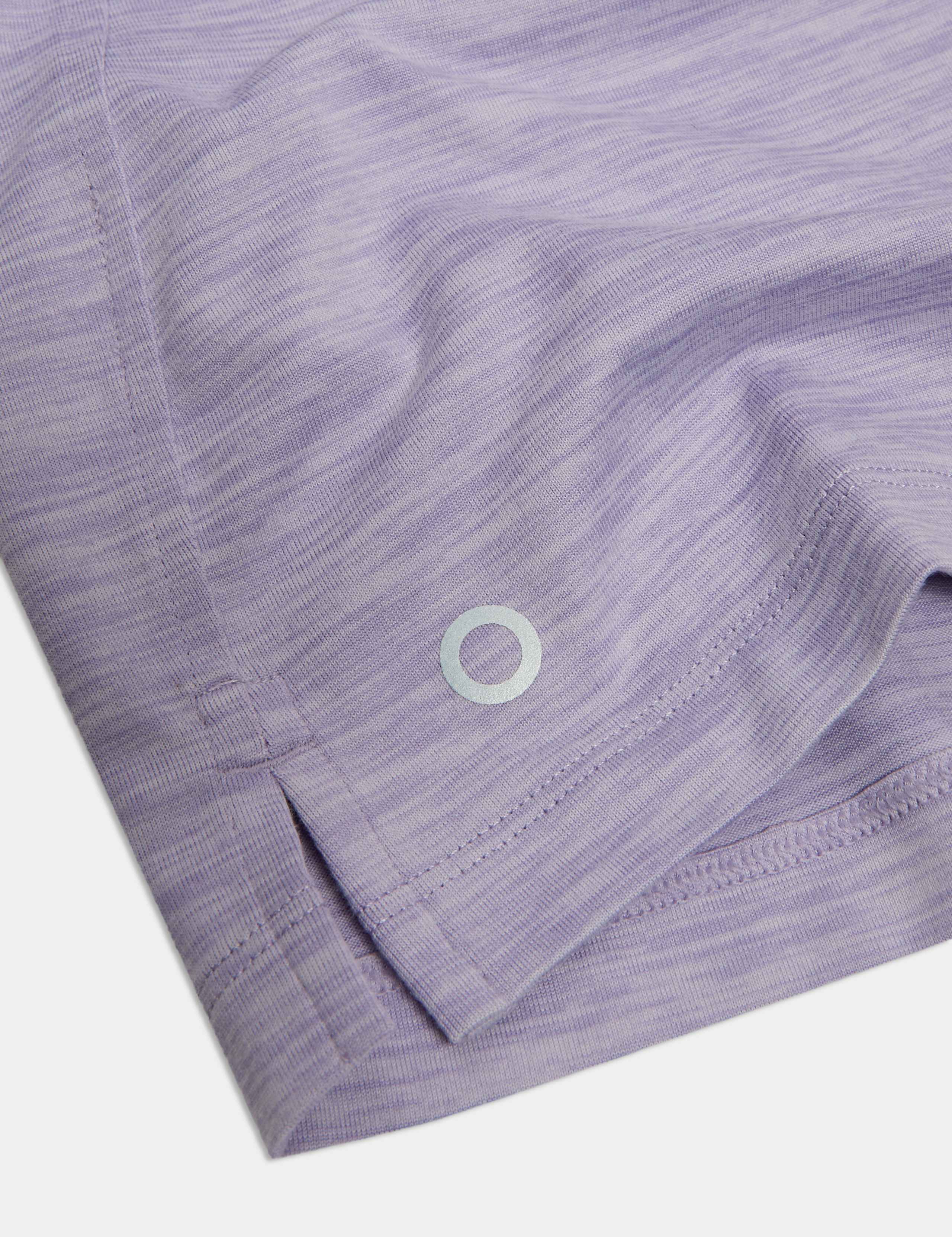 Round Neck Mesh Panel Relaxed T-Shirt 6 of 6